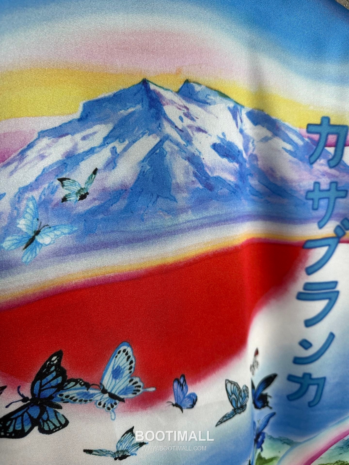 Casablanca Butterfly Silk Shirt Silk Blue 카사블랑카 버터플라이 실크 셔츠 실크 블루 9