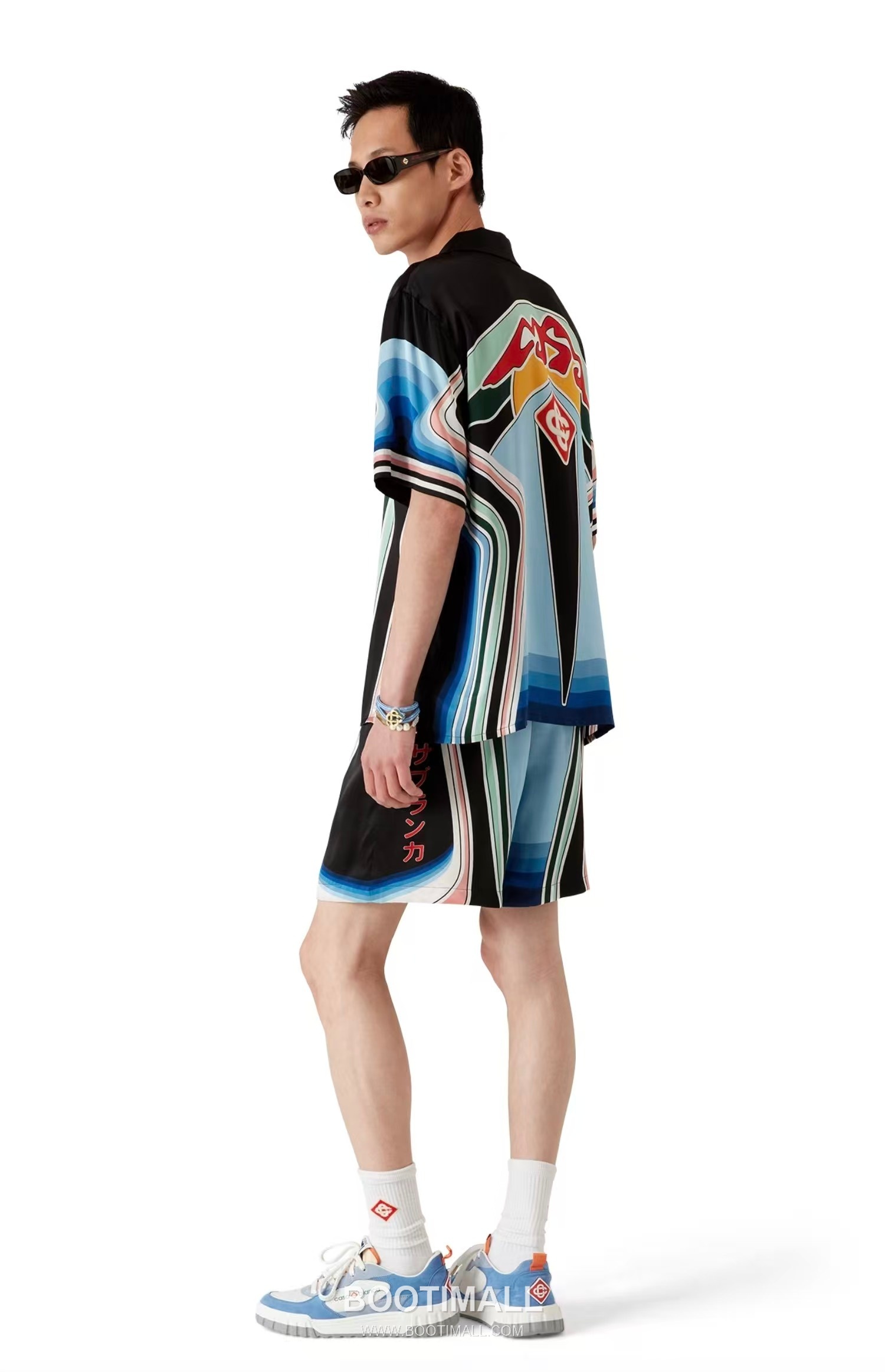 Casablanca Mountain Print Shorts Silk Black 카사블랑카 마운틴 프린트 쇼츠 실크 블랙 3