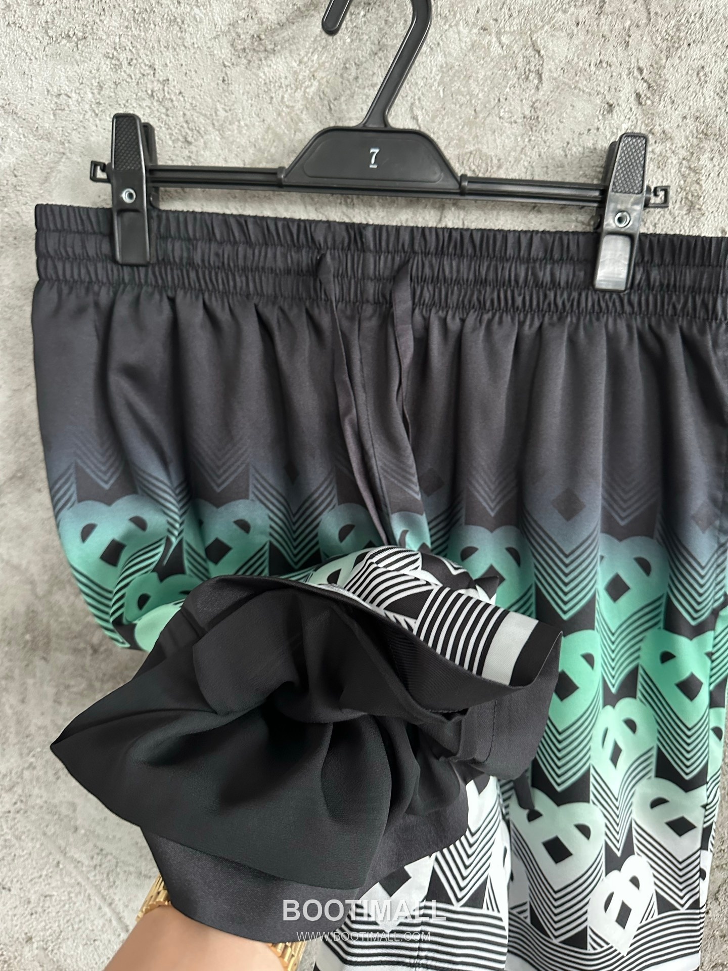 Casablanca Heart Print Shorts Silk Black 카사블랑카 하트 프린트 쇼츠 실크 블랙 9