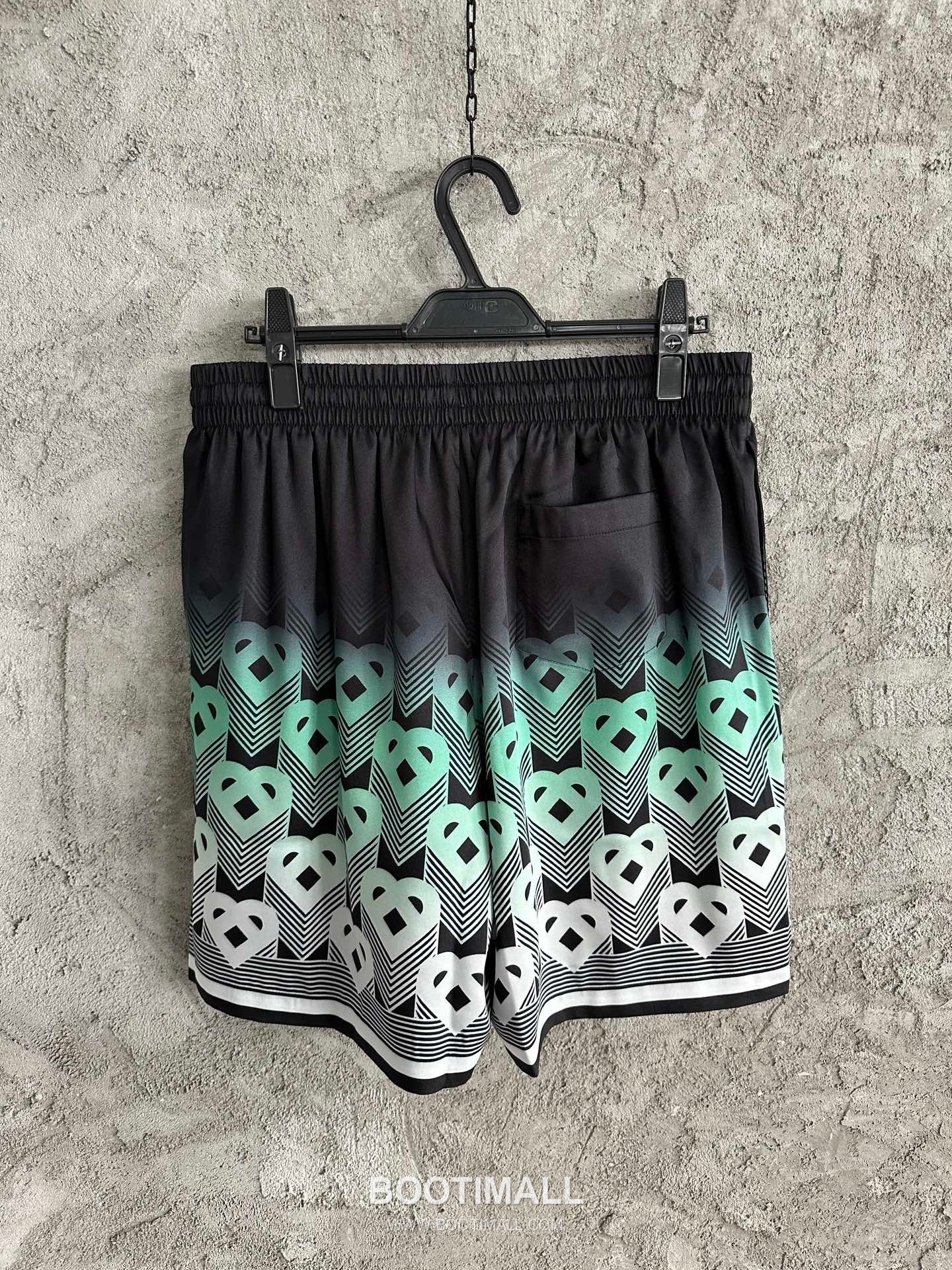 Casablanca Heart Print Shorts Silk Black 카사블랑카 하트 프린트 쇼츠 실크 블랙 10