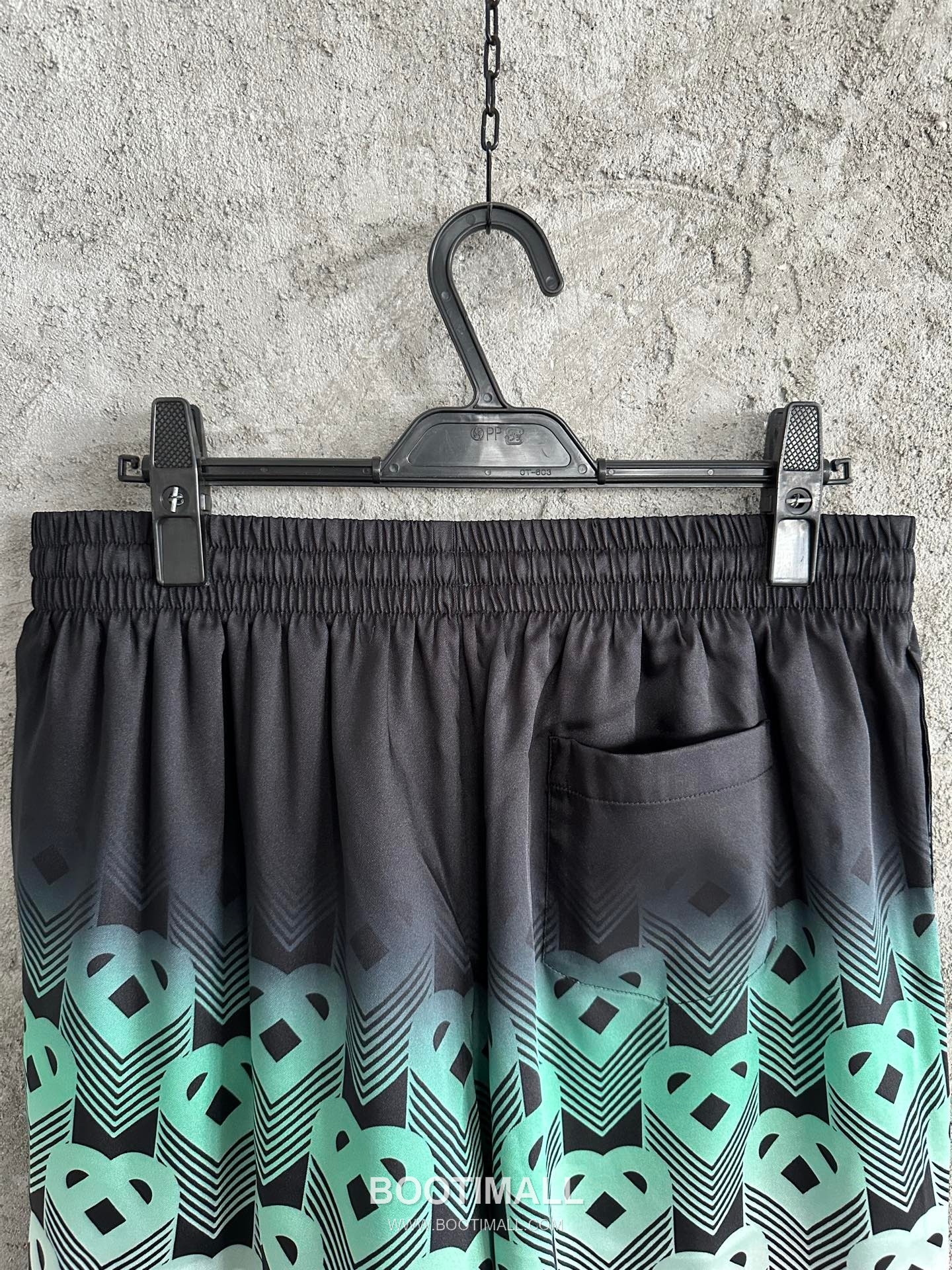 Casablanca Heart Print Shorts Silk Black 카사블랑카 하트 프린트 쇼츠 실크 블랙 11