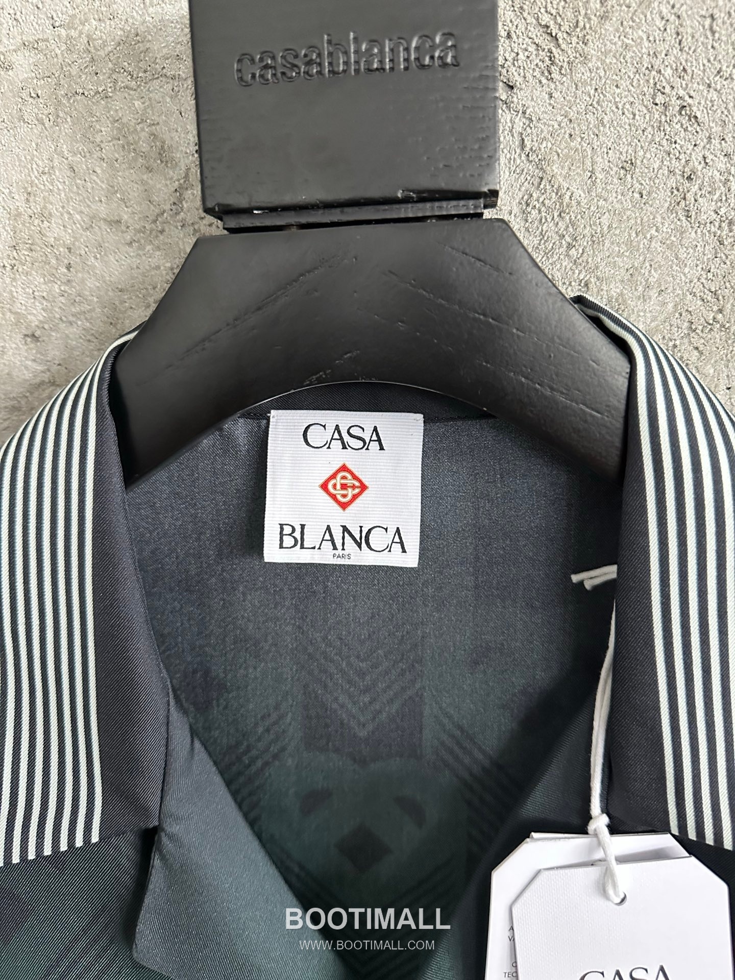 Casablanca Heart Print Shirt Silk Black 카사블랑카 하트 프린트 셔츠 실크 블랙 4