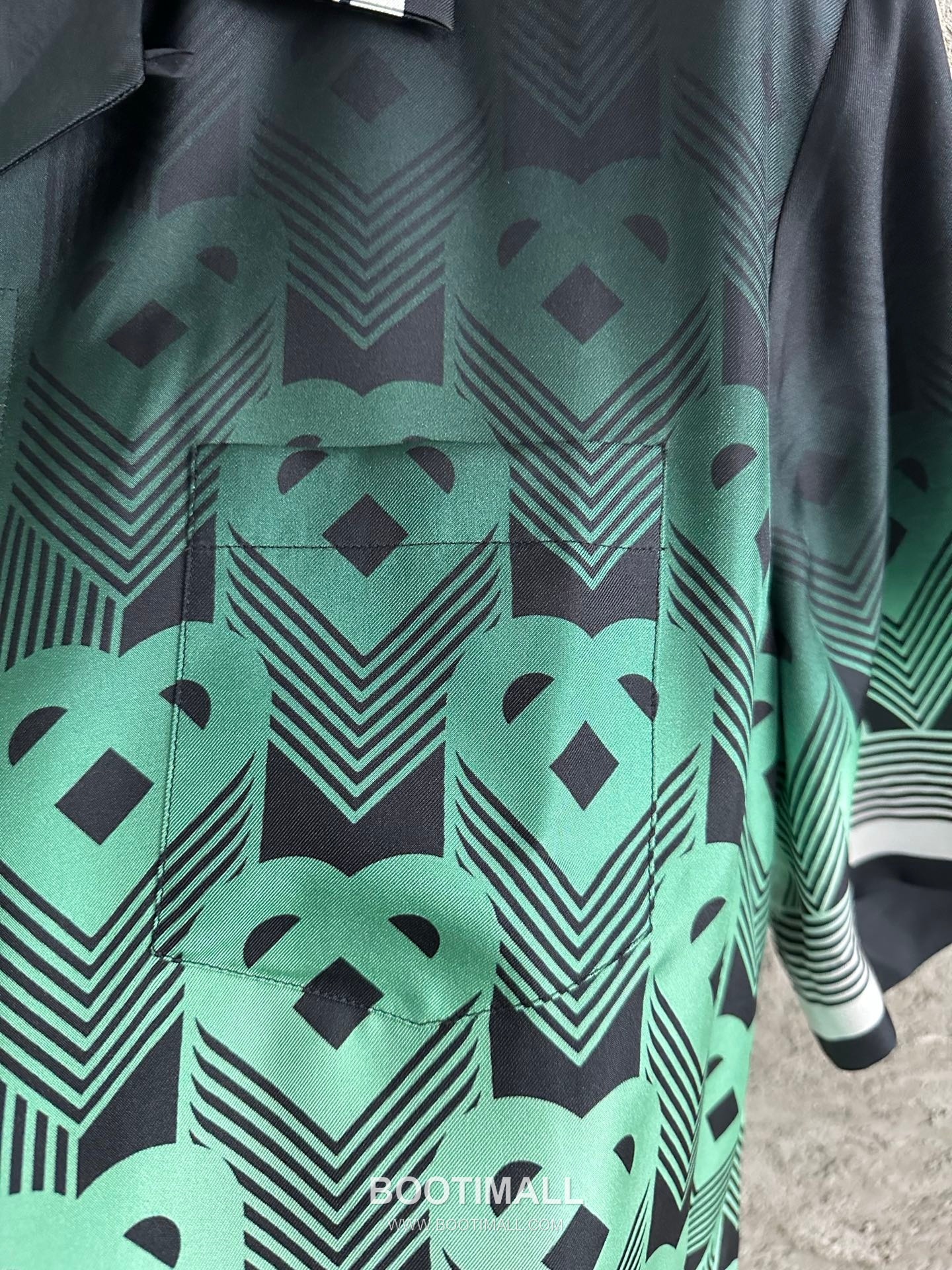 Casablanca Heart Print Shirt Silk Black 카사블랑카 하트 프린트 셔츠 실크 블랙 6