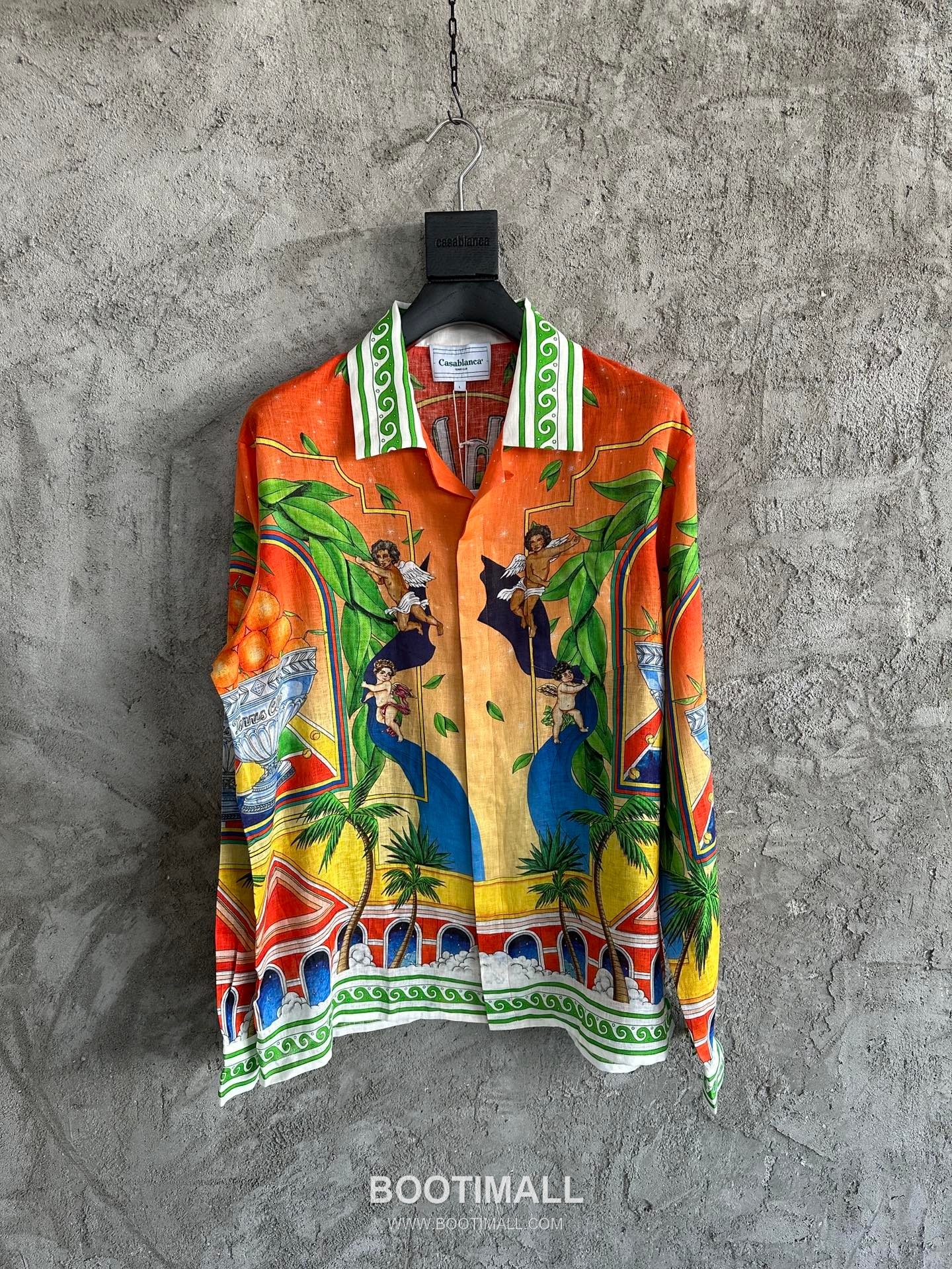 Casablanca Trophy Linen Shirt Cotton Linen Orange 카사블랑카 트로피 린넨 셔츠 코튼 린넨 오렌지 4