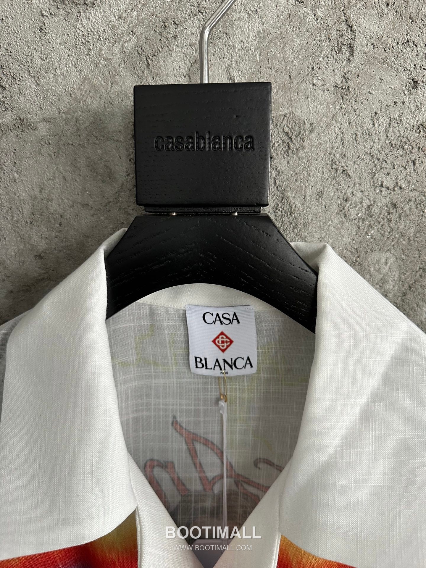 Casablanca Mask Print Shirt Cotton Linen White 카사블랑카 마스크 프린트 셔츠 코튼 린넨 화이트 5