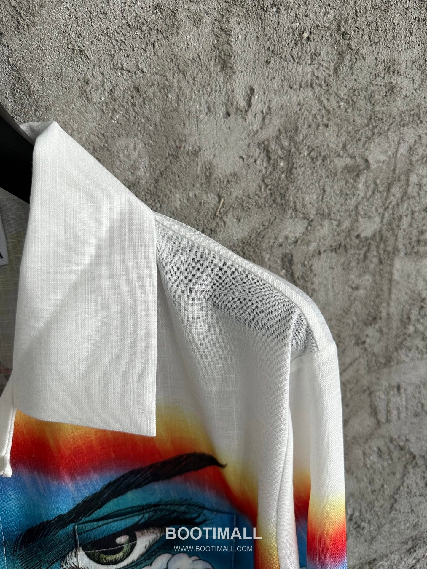 Casablanca Mask Print Shirt Cotton Linen White 카사블랑카 마스크 프린트 셔츠 코튼 린넨 화이트 6