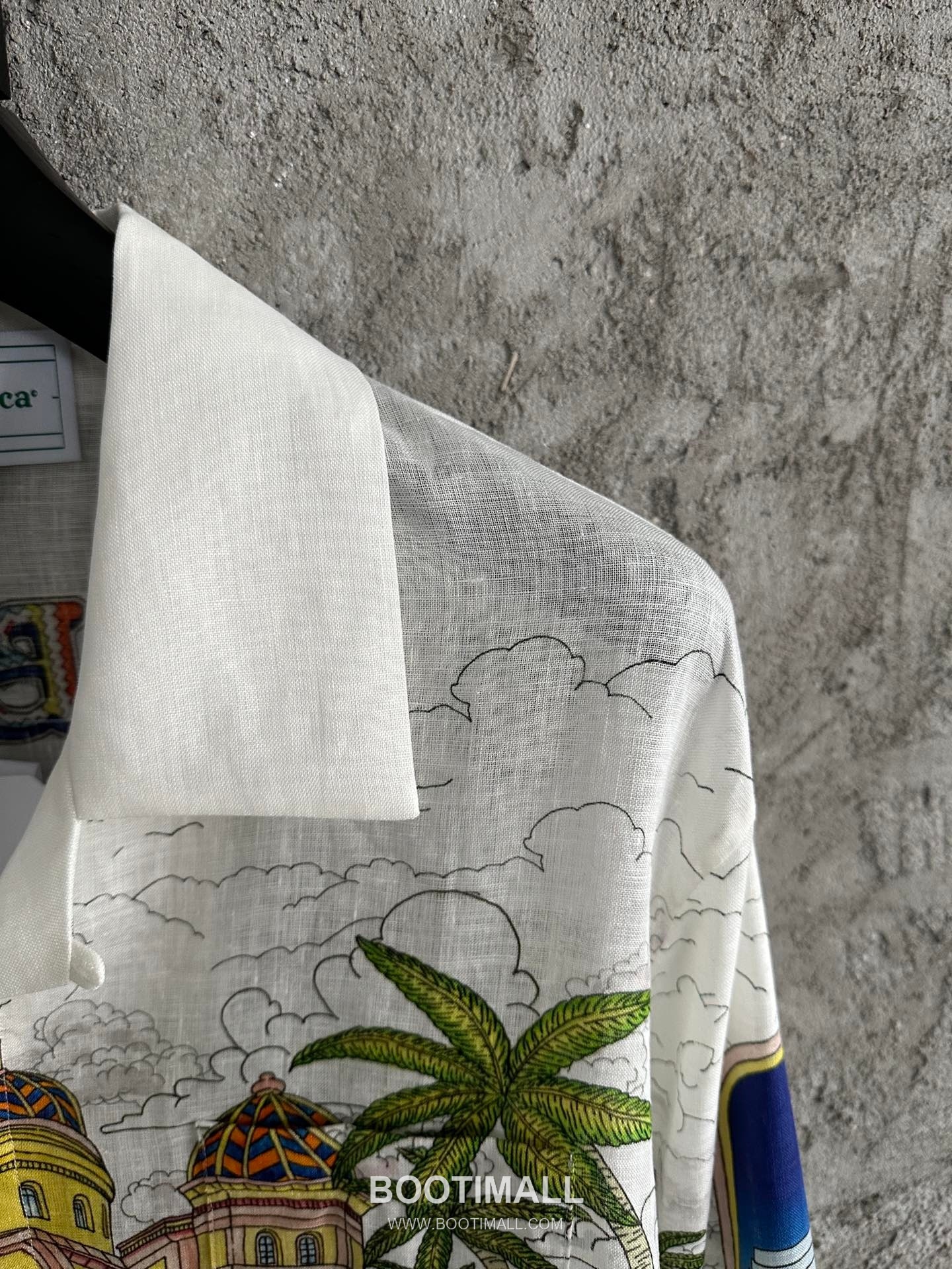 Casablanca Owl Print Shirt Cotton Linen White 카사블랑카 부엉이 프린트 셔츠 코튼 린넨 화이트 4