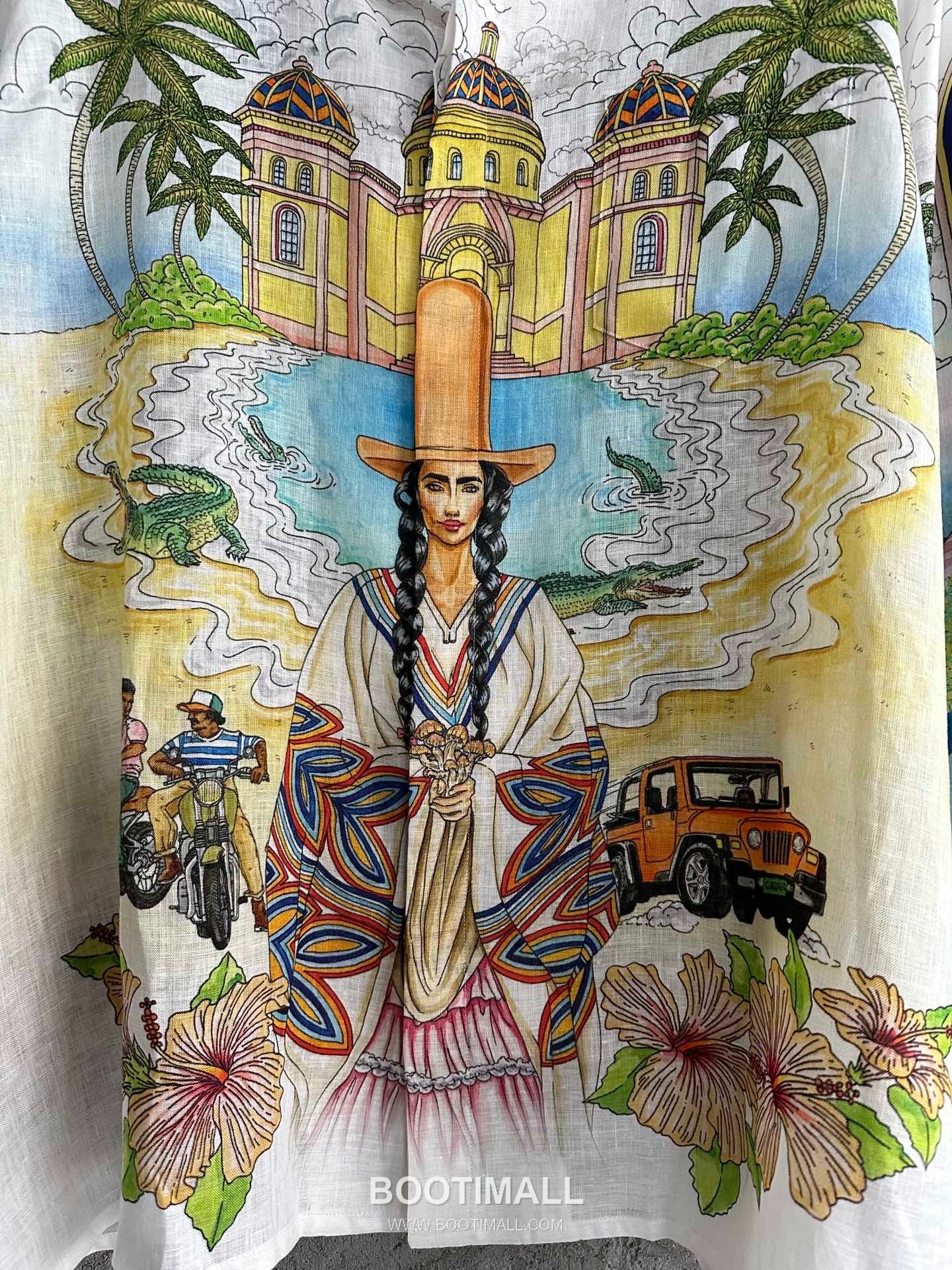 Casablanca Owl Print Shirt Cotton Linen White 카사블랑카 부엉이 프린트 셔츠 코튼 린넨 화이트 6