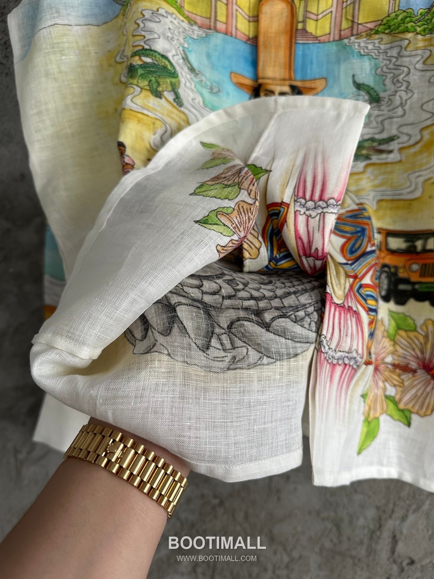 Casablanca Owl Print Shirt Cotton Linen White 카사블랑카 부엉이 프린트 셔츠 코튼 린넨 화이트 7