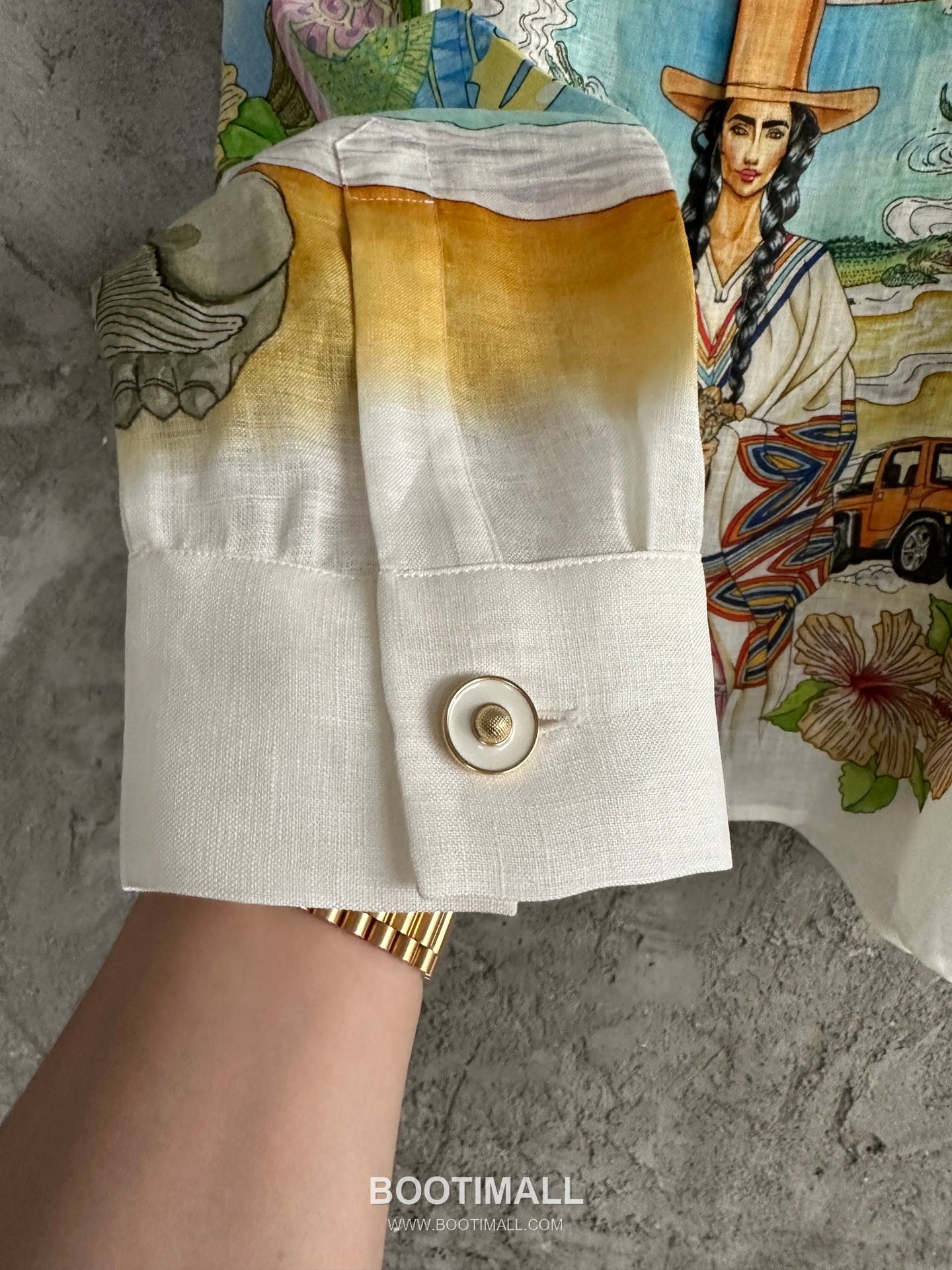 Casablanca Owl Print Shirt Cotton Linen White 카사블랑카 부엉이 프린트 셔츠 코튼 린넨 화이트 8