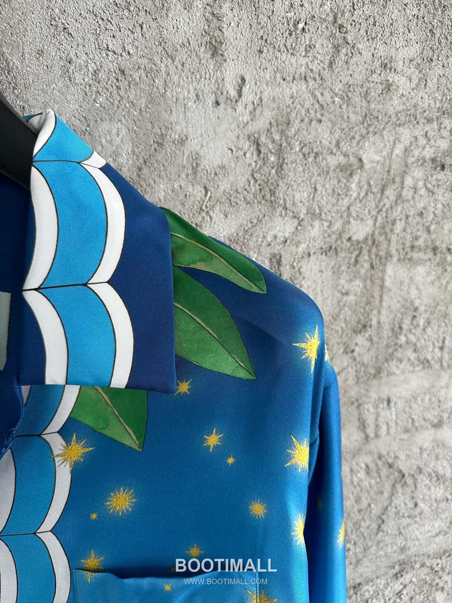 Casablanca Caviar Print Shirt Silk Blue 카사블랑카 캐비어 프린트 셔츠 실크 블루 4