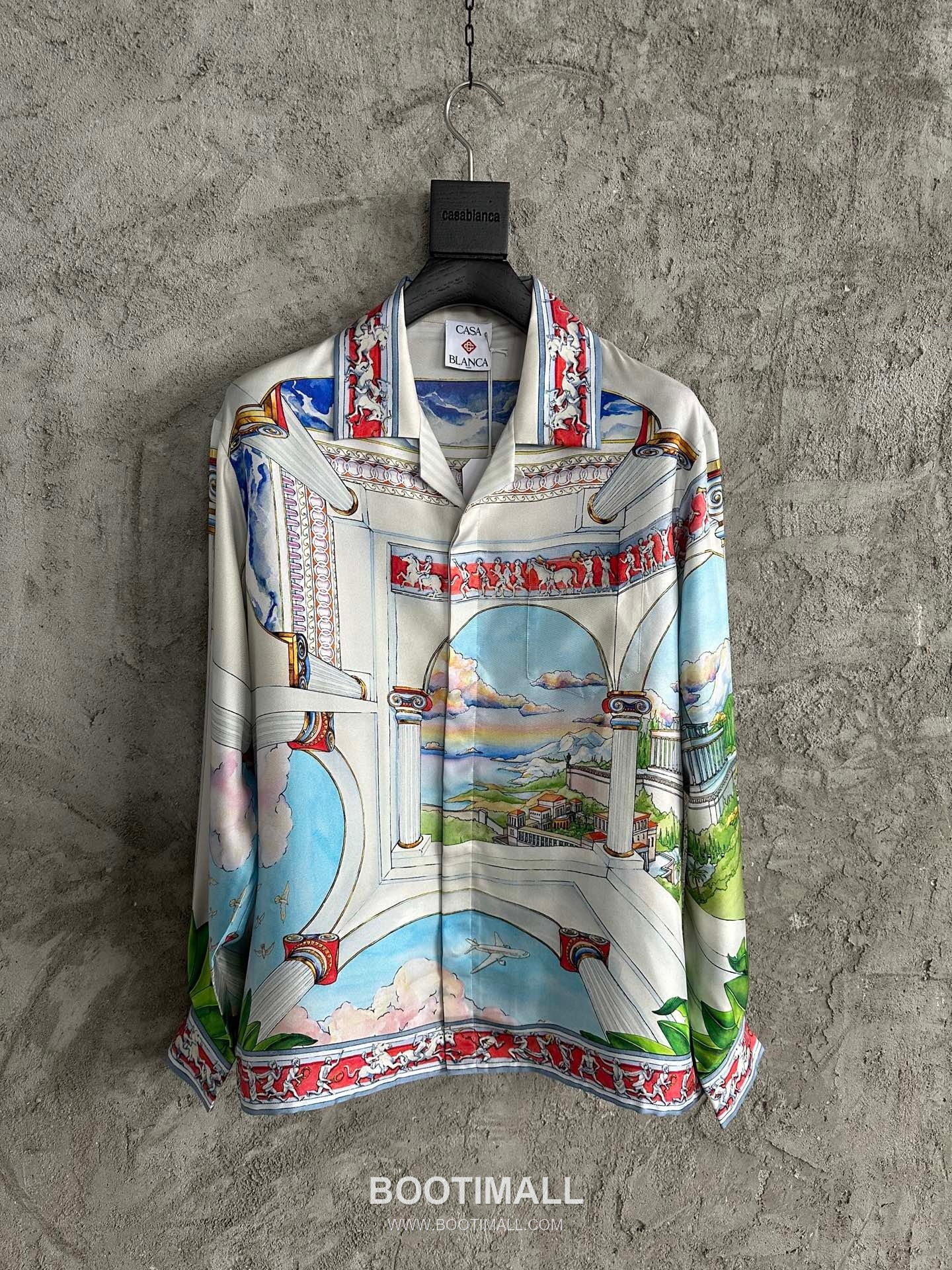 Casablanca Horse Print Shirt Silk White 카사블랑카 세마 프린트 셔츠 실크 화이트 1