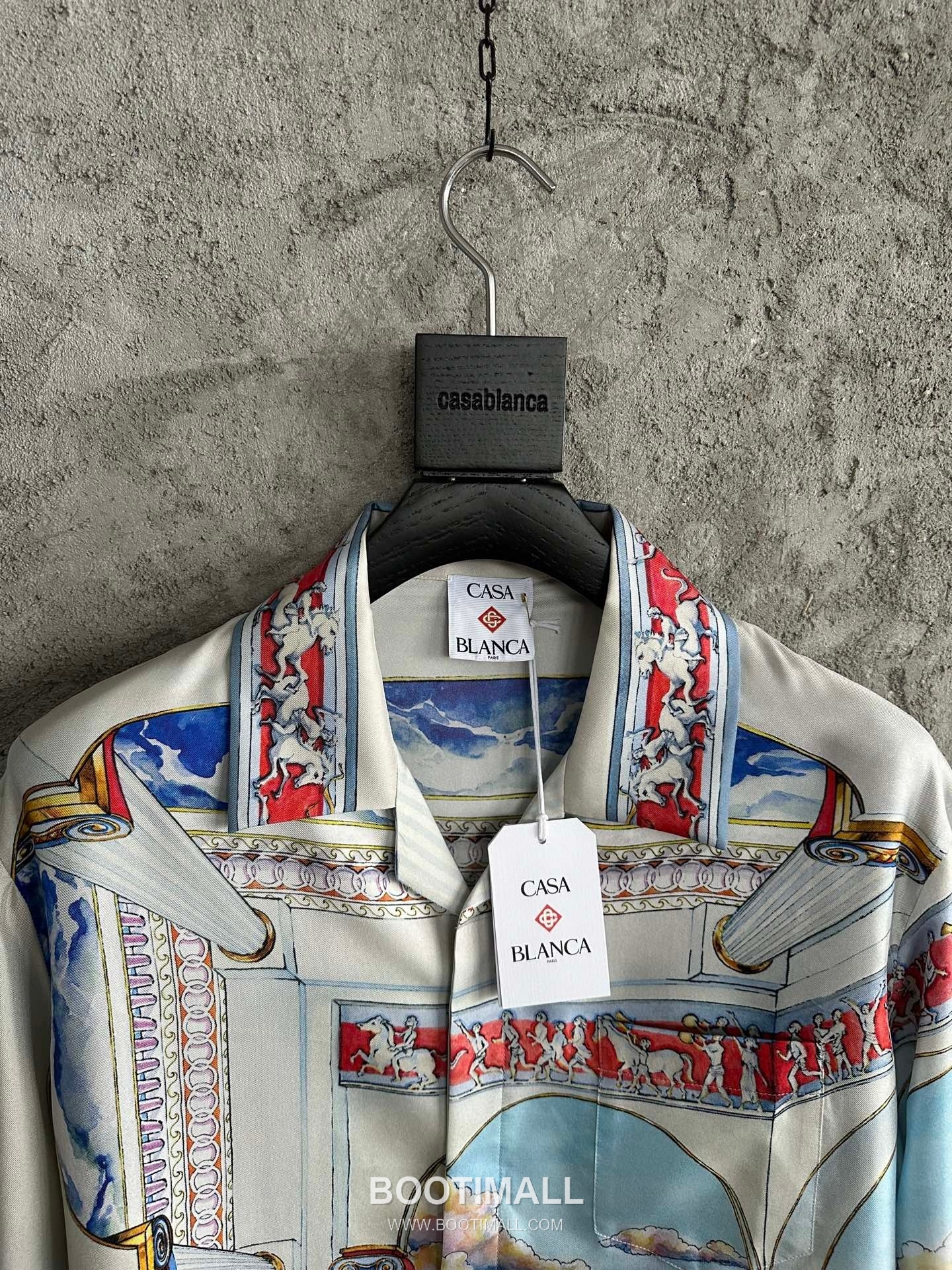 Casablanca Horse Print Shirt Silk White 카사블랑카 세마 프린트 셔츠 실크 화이트 2