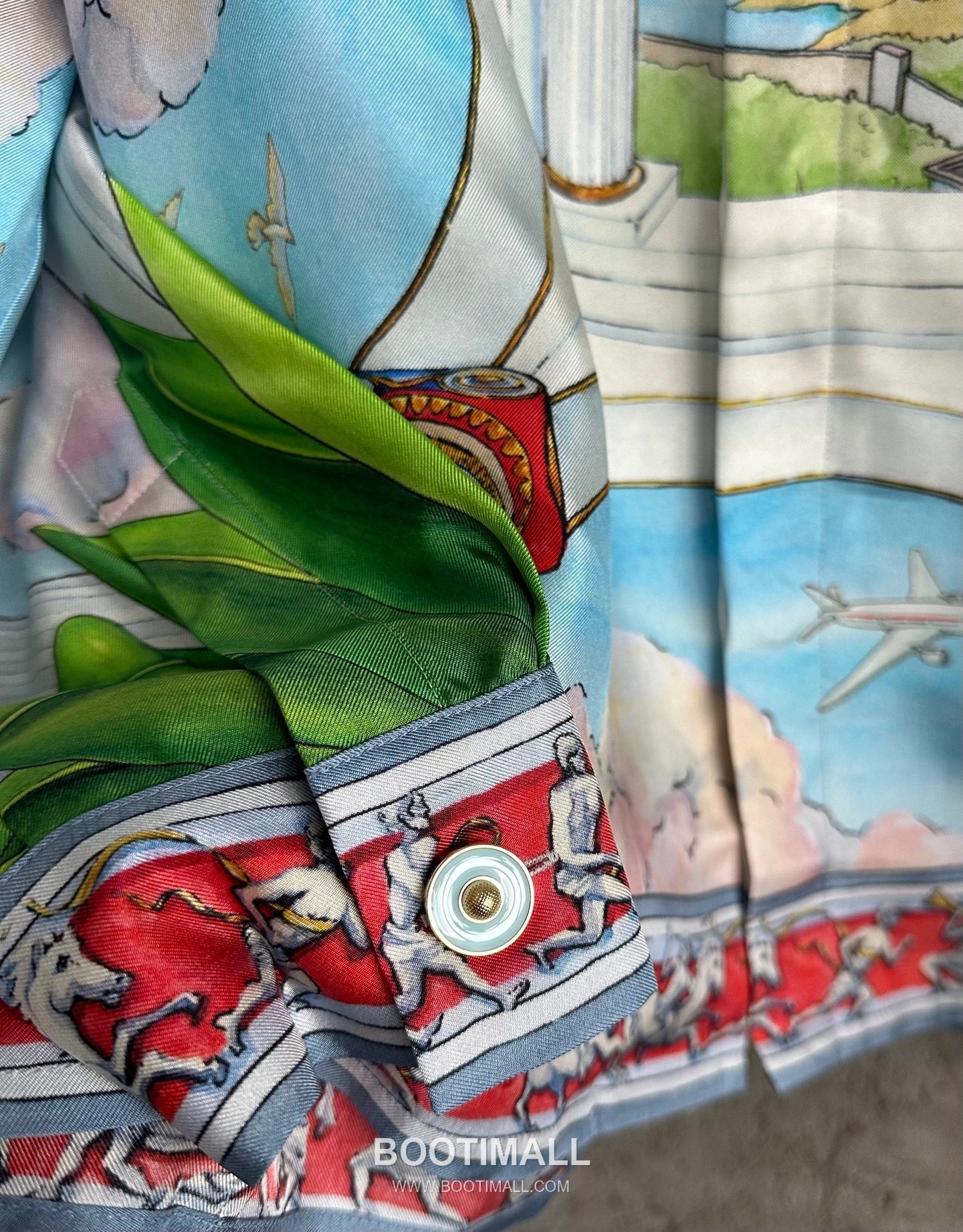 Casablanca Horse Print Shirt Silk White 카사블랑카 세마 프린트 셔츠 실크 화이트 7