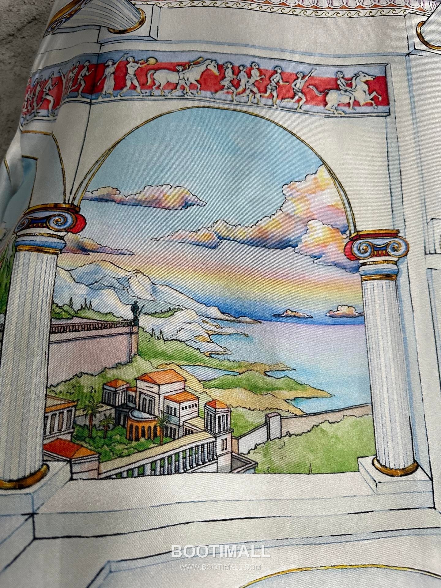 Casablanca Horse Print Shirt Silk White 카사블랑카 세마 프린트 셔츠 실크 화이트 9