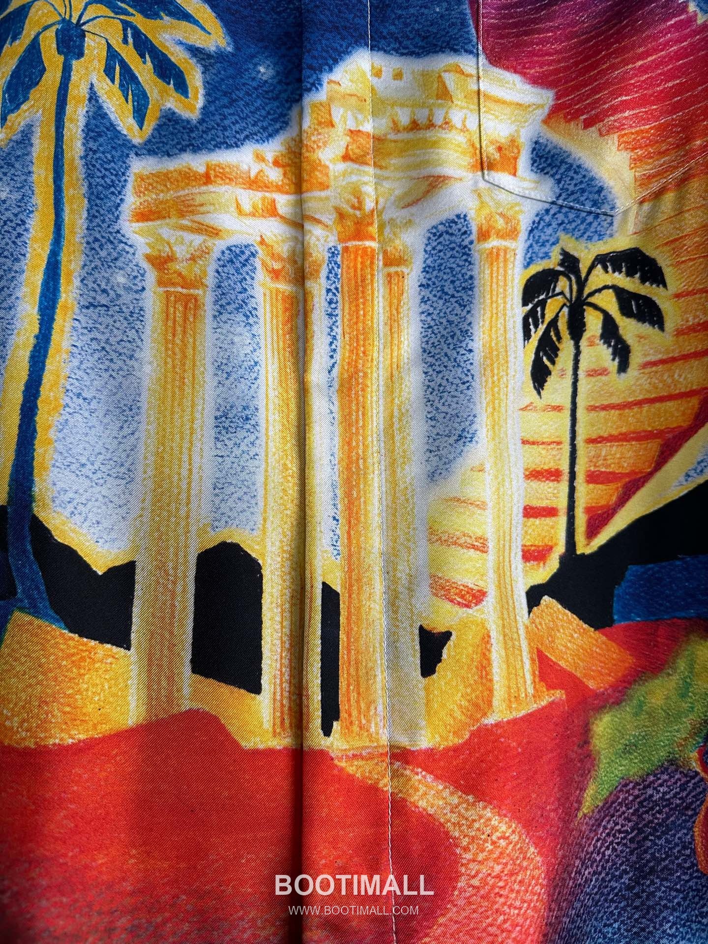 Casablanca Moon Print Shirt Silk White 카사블랑카 문 프린트 셔츠 실크 화이트 7