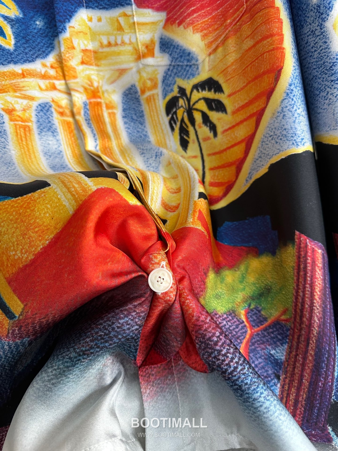 Casablanca Moon Print Shirt Silk White 카사블랑카 문 프린트 셔츠 실크 화이트 8