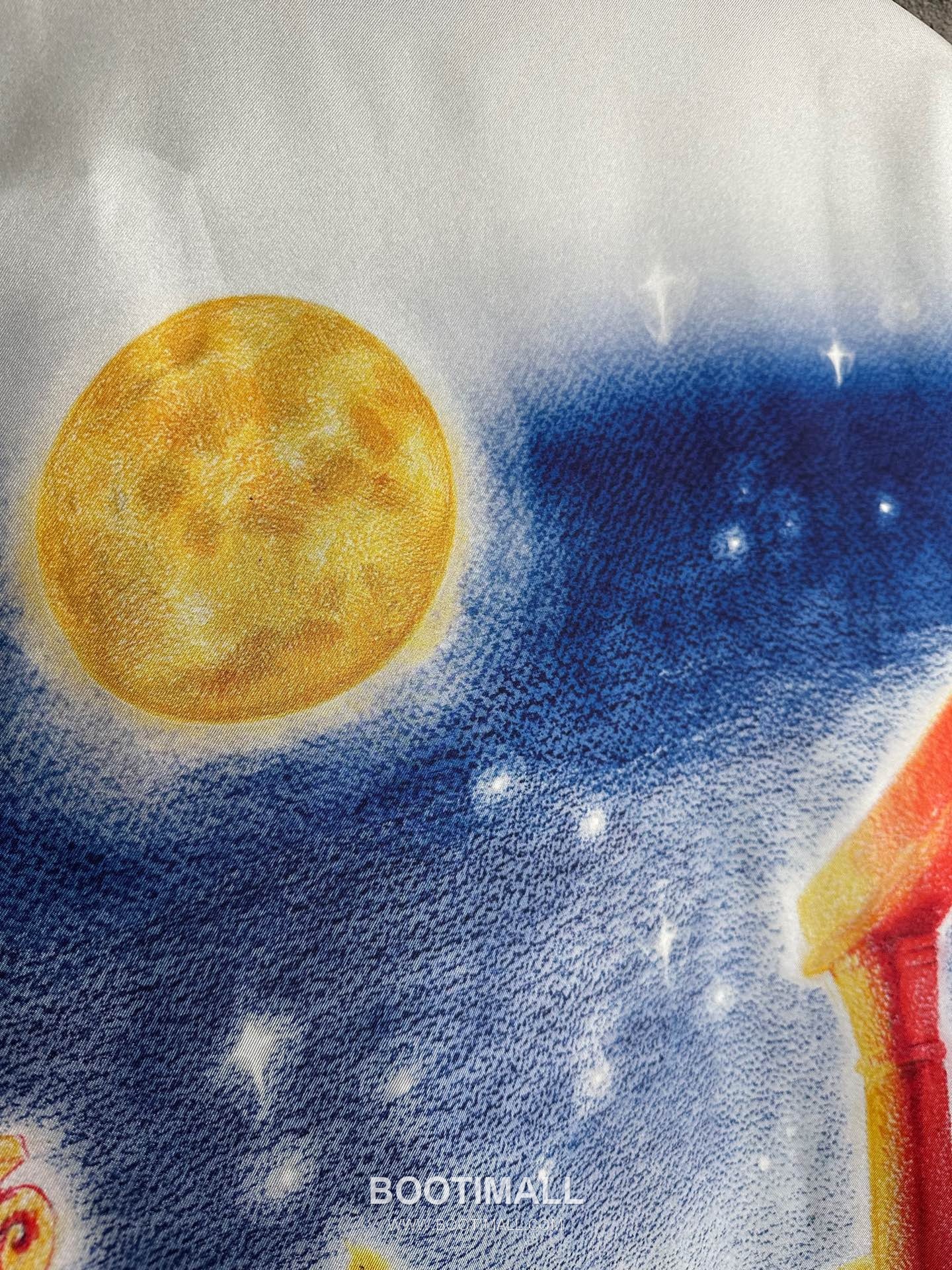 Casablanca Moon Print Shirt Silk White 카사블랑카 문 프린트 셔츠 실크 화이트 9