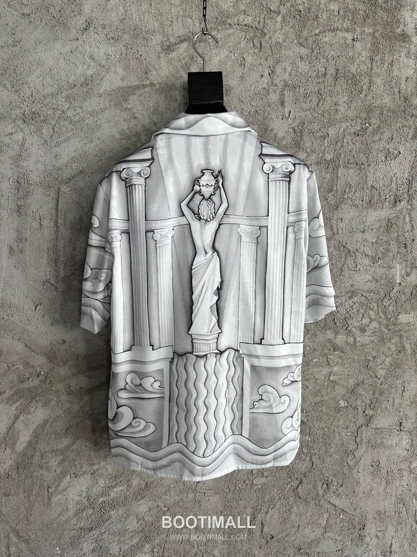 Casablanca Column Print Shirt Silk Grey 카사블랑카 로마 기둥 프린트 셔츠 실크 그레이 2