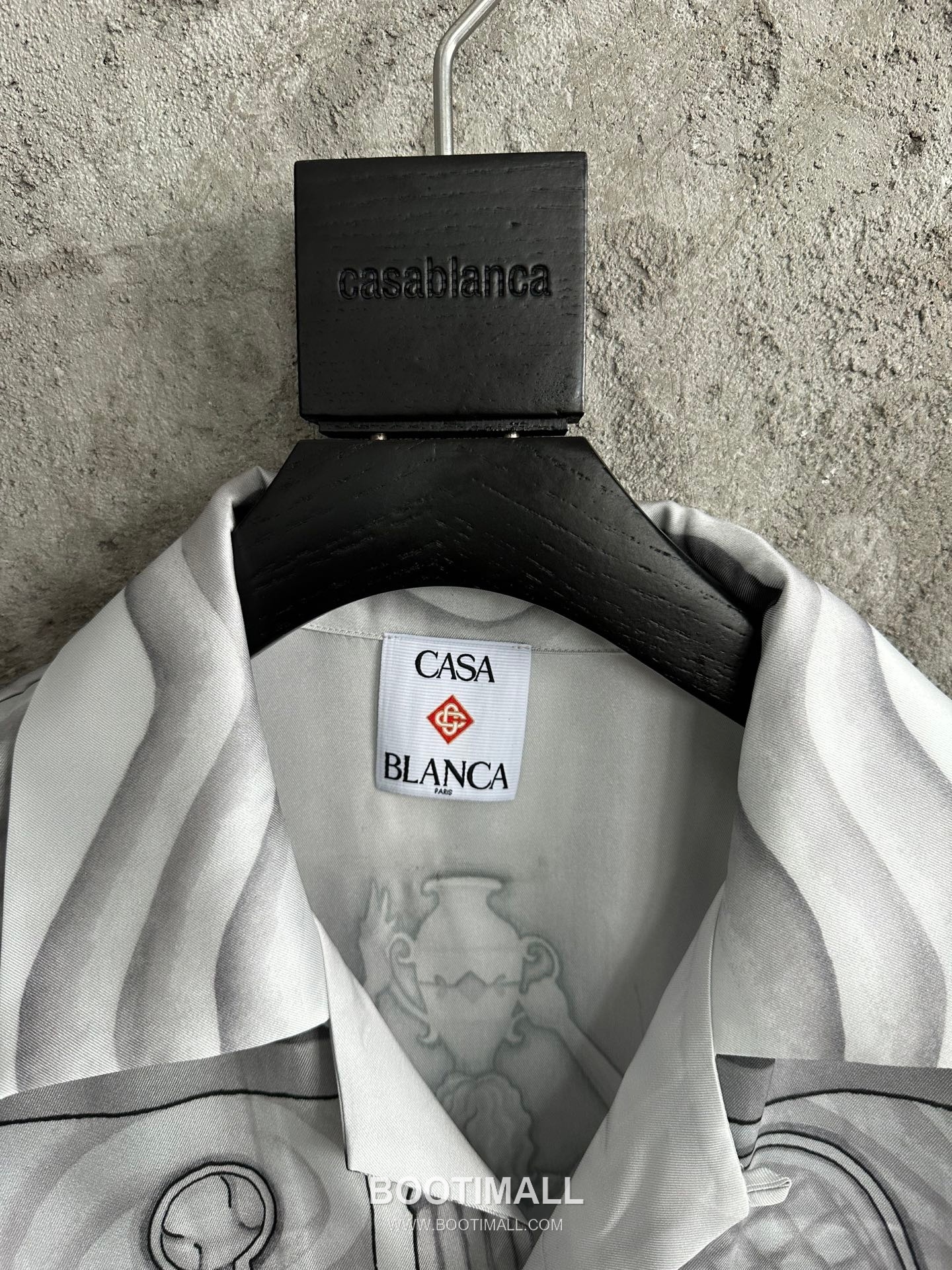 Casablanca Column Print Shirt Silk Grey 카사블랑카 로마 기둥 프린트 셔츠 실크 그레이 4