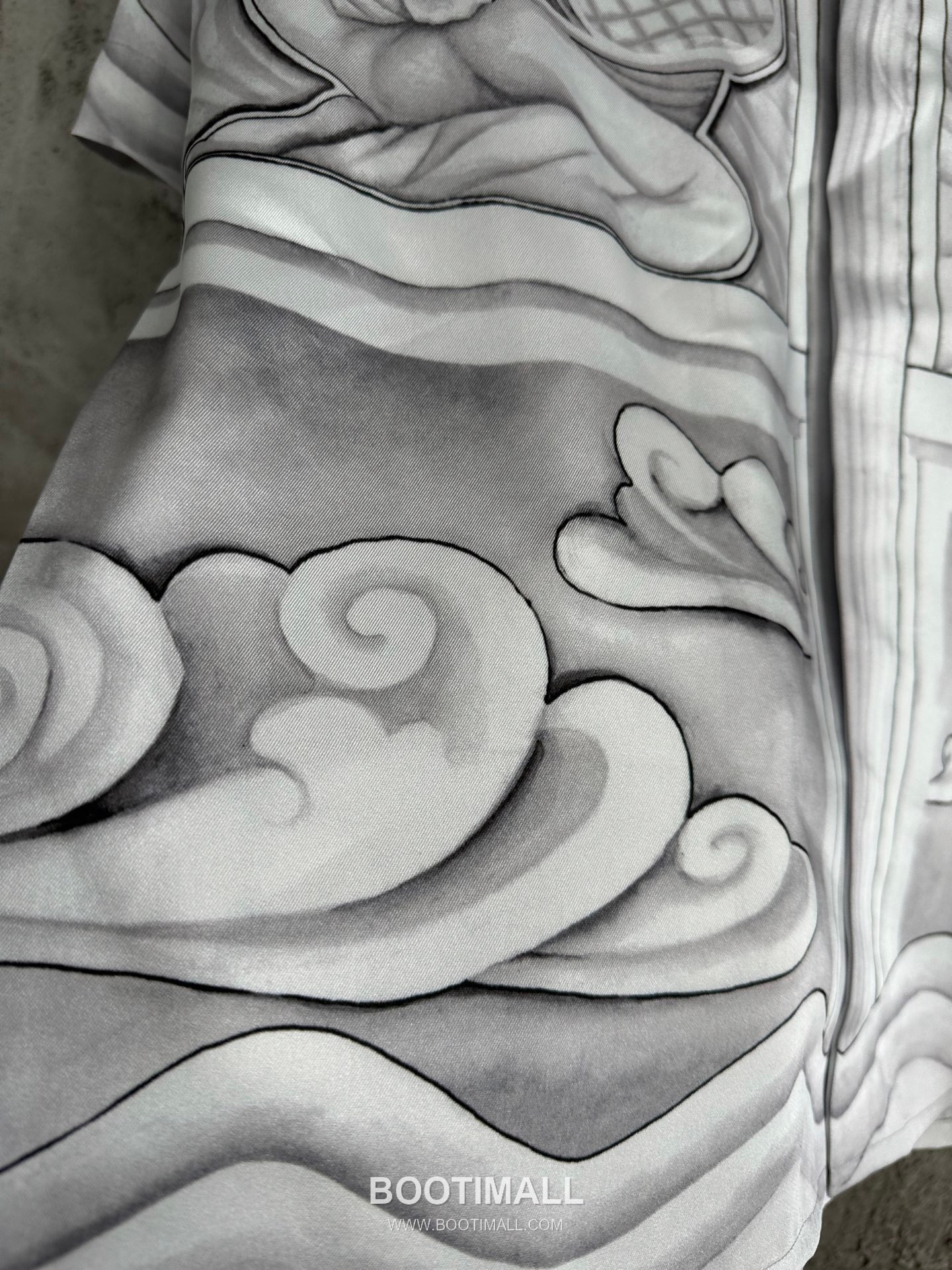 Casablanca Column Print Shirt Silk Grey 카사블랑카 로마 기둥 프린트 셔츠 실크 그레이 7