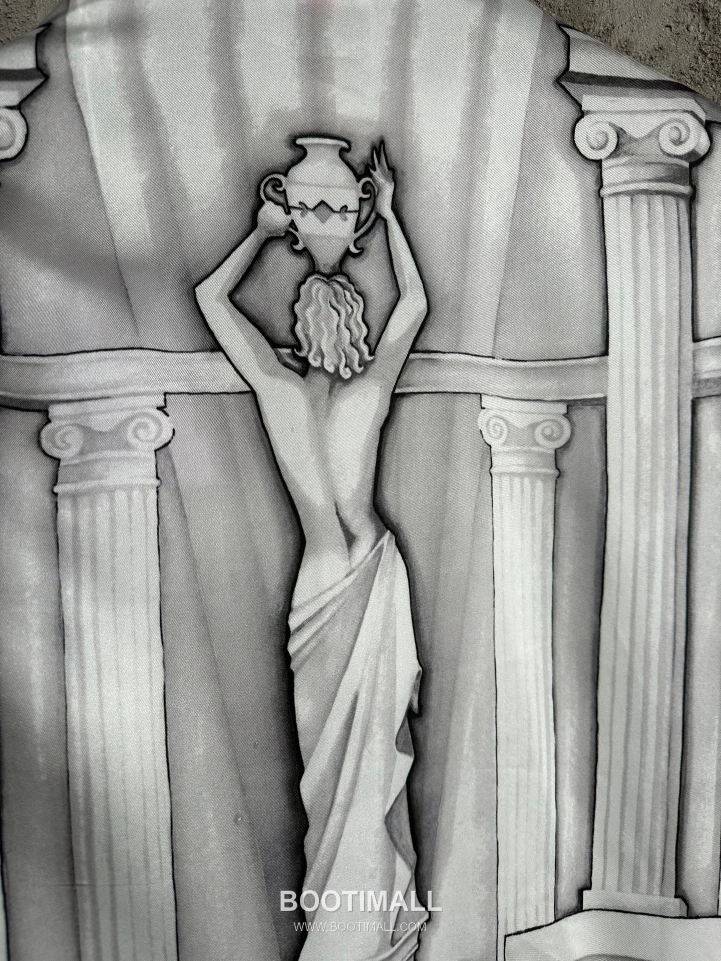 Casablanca Column Print Shirt Silk Grey 카사블랑카 로마 기둥 프린트 셔츠 실크 그레이 9