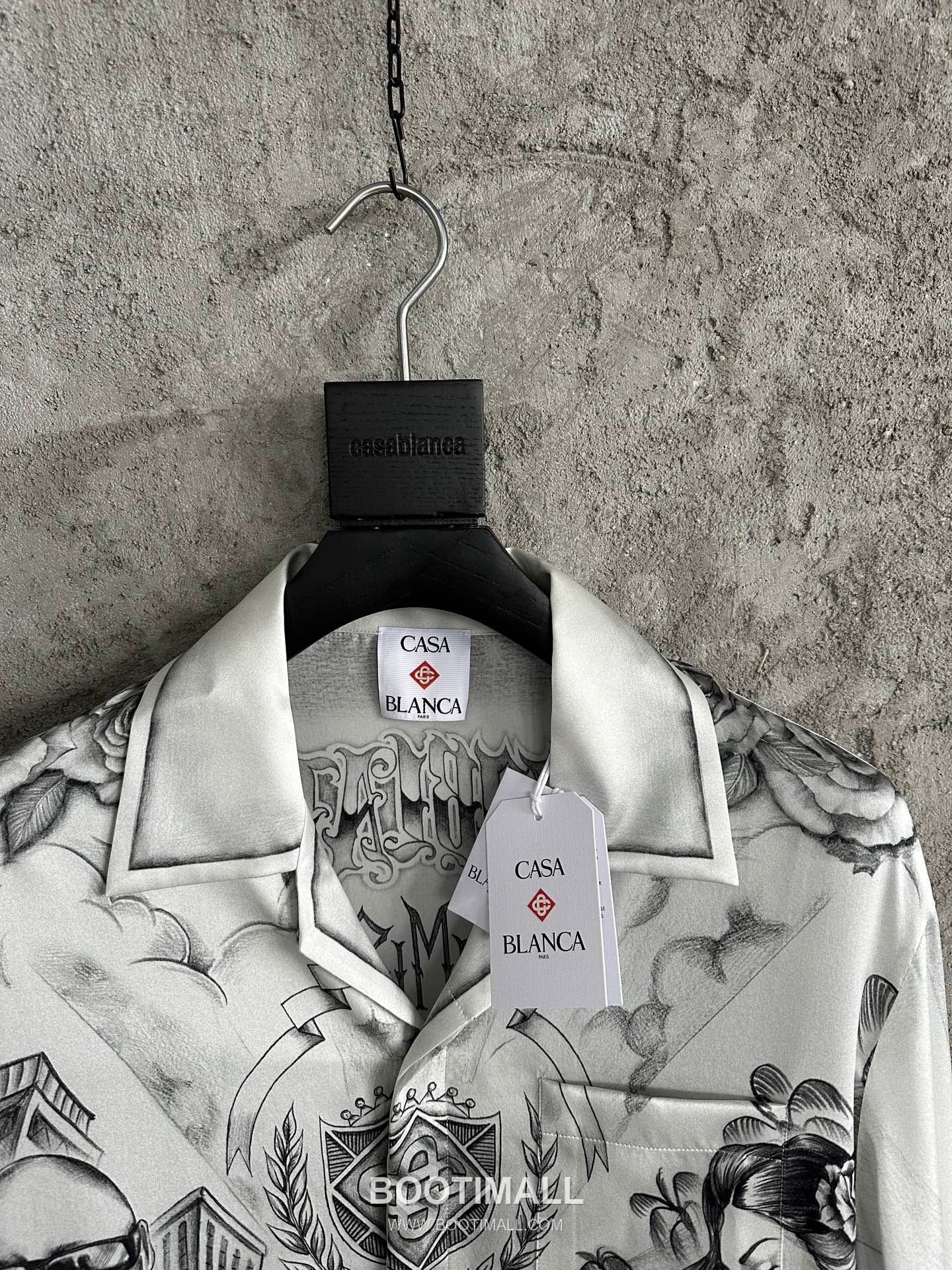 Casablanca Helicopter Silk Shirt Silk White 카사블랑카 헬리콥터 실크 셔츠 실크 화이트 3