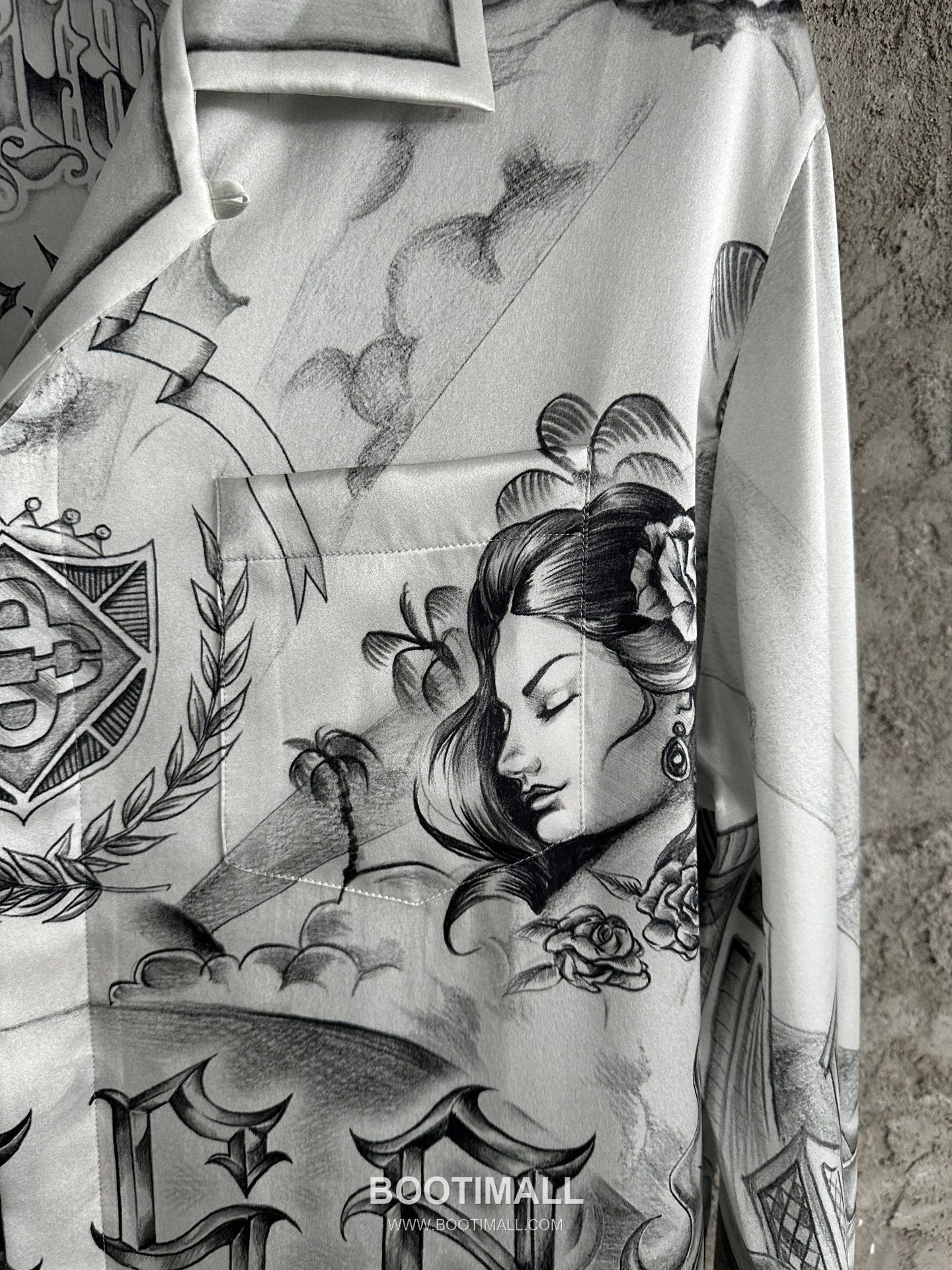 Casablanca Helicopter Silk Shirt Silk White 카사블랑카 헬리콥터 실크 셔츠 실크 화이트 6