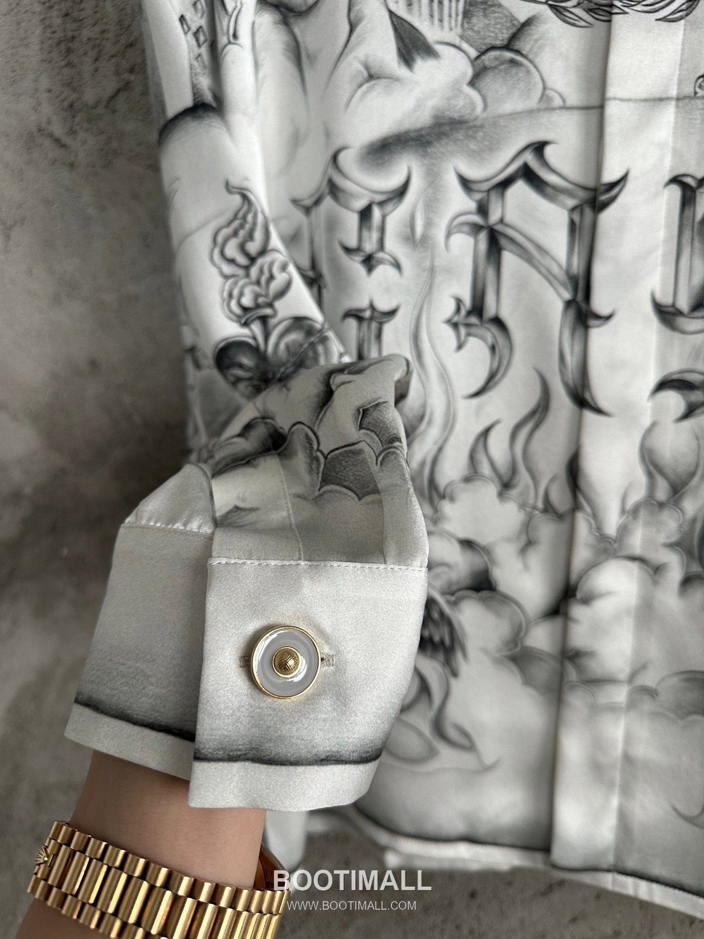 Casablanca Helicopter Silk Shirt Silk White 카사블랑카 헬리콥터 실크 셔츠 실크 화이트 8