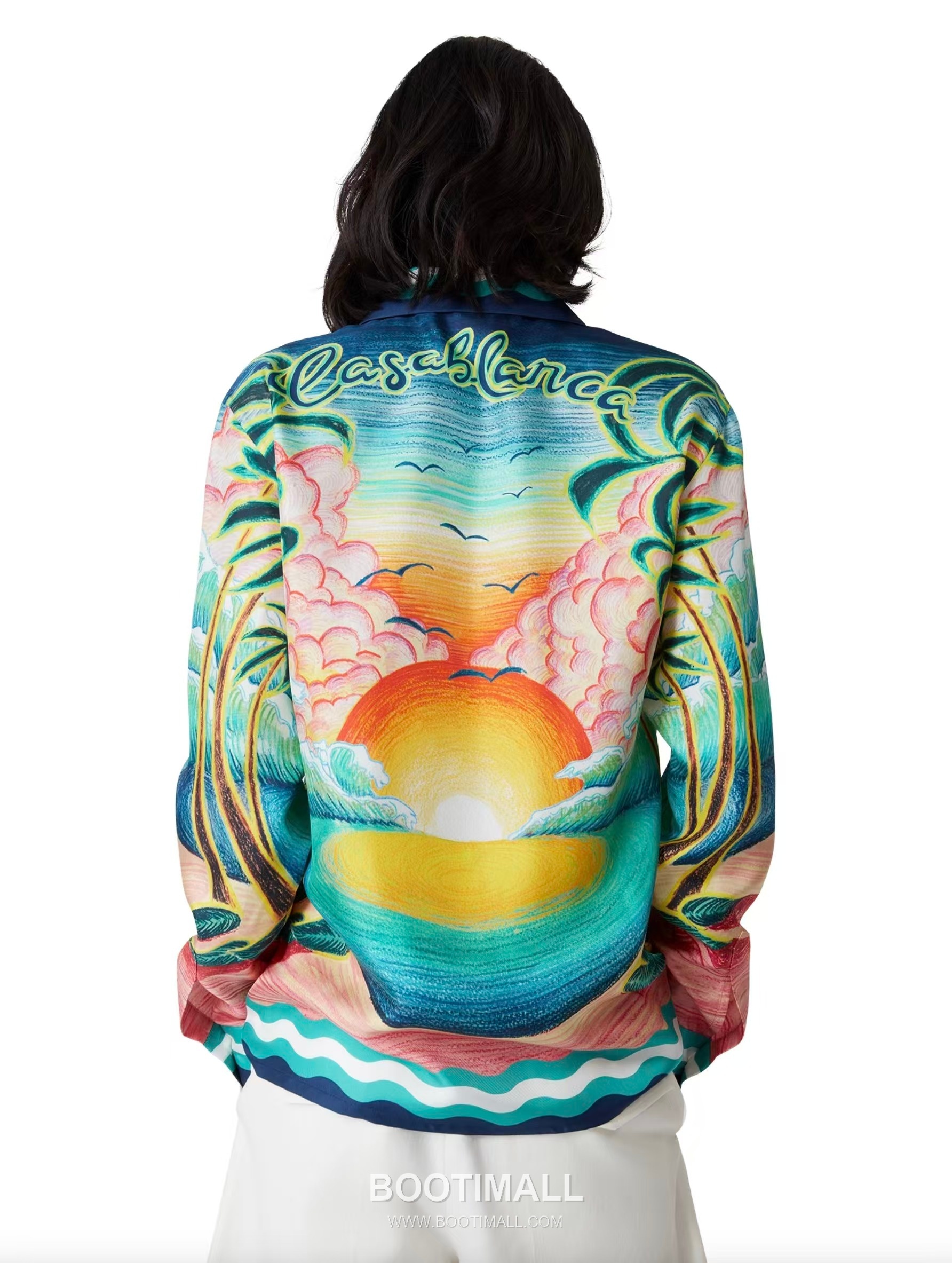 Casablanca Goose Print Shirt Silk Multicolor 카사블랑카 거위 프린트 셔츠 실크 멀티컬러 2