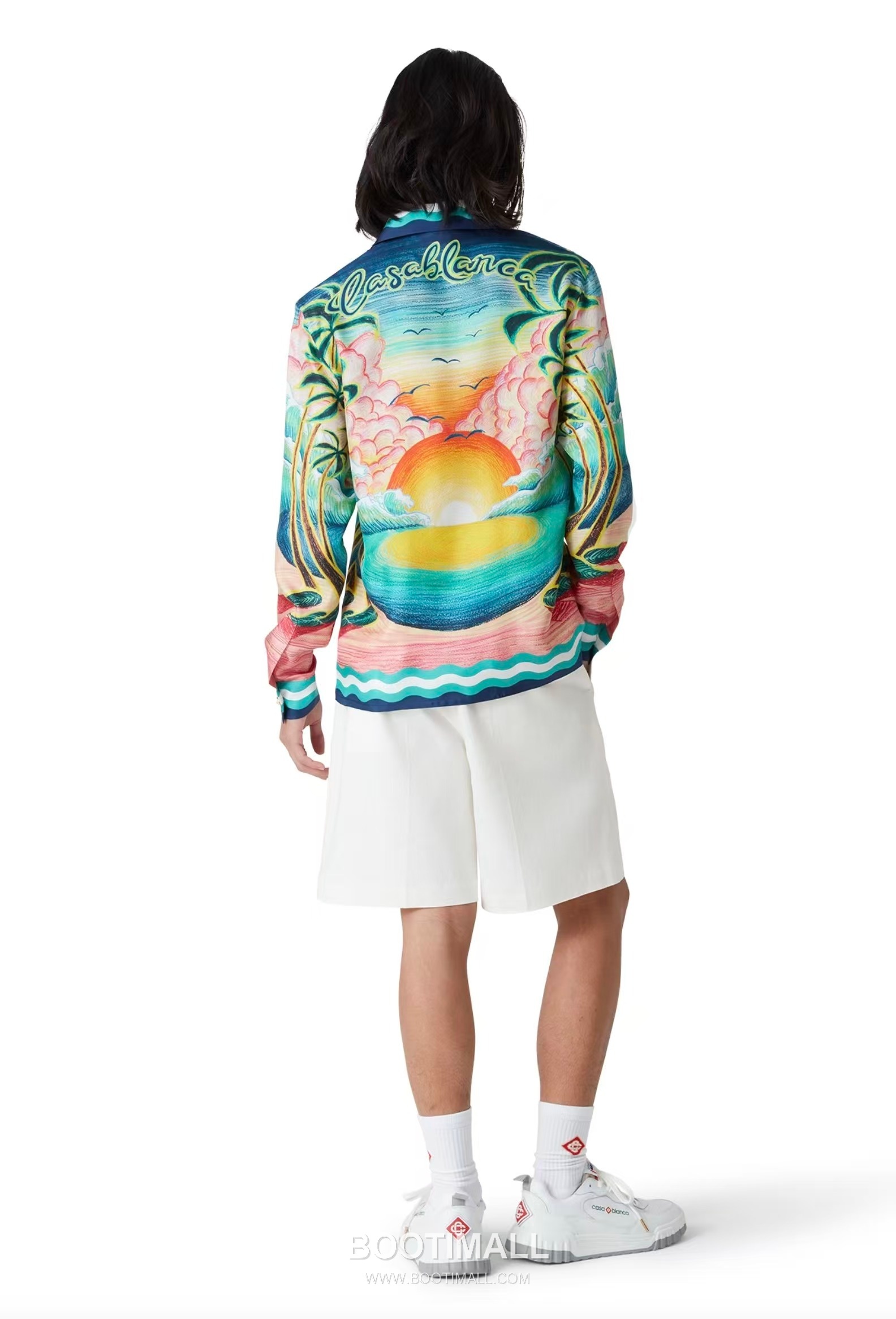 Casablanca Goose Print Shirt Silk Multicolor 카사블랑카 거위 프린트 셔츠 실크 멀티컬러 3