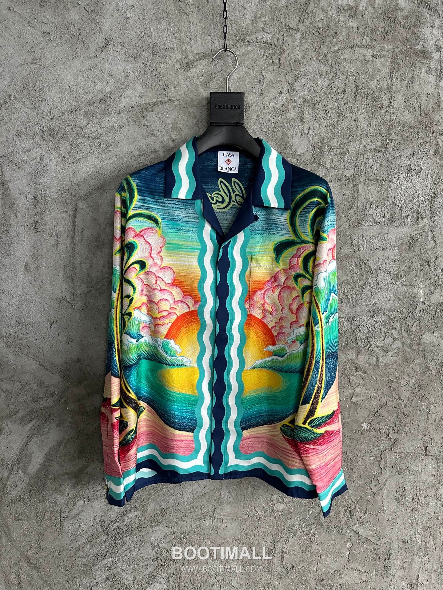 Casablanca Goose Print Shirt Silk Multicolor 카사블랑카 거위 프린트 셔츠 실크 멀티컬러 4