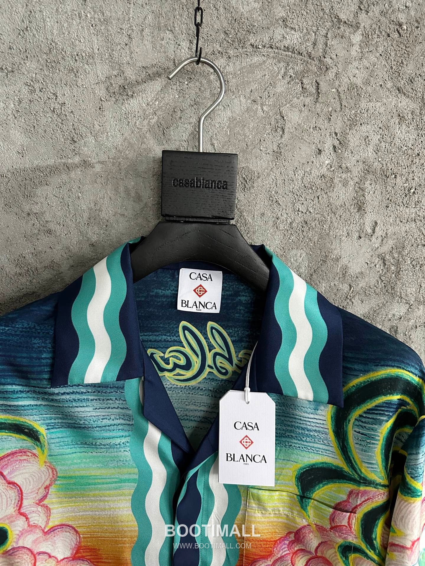 Casablanca Goose Print Shirt Silk Multicolor 카사블랑카 거위 프린트 셔츠 실크 멀티컬러 6