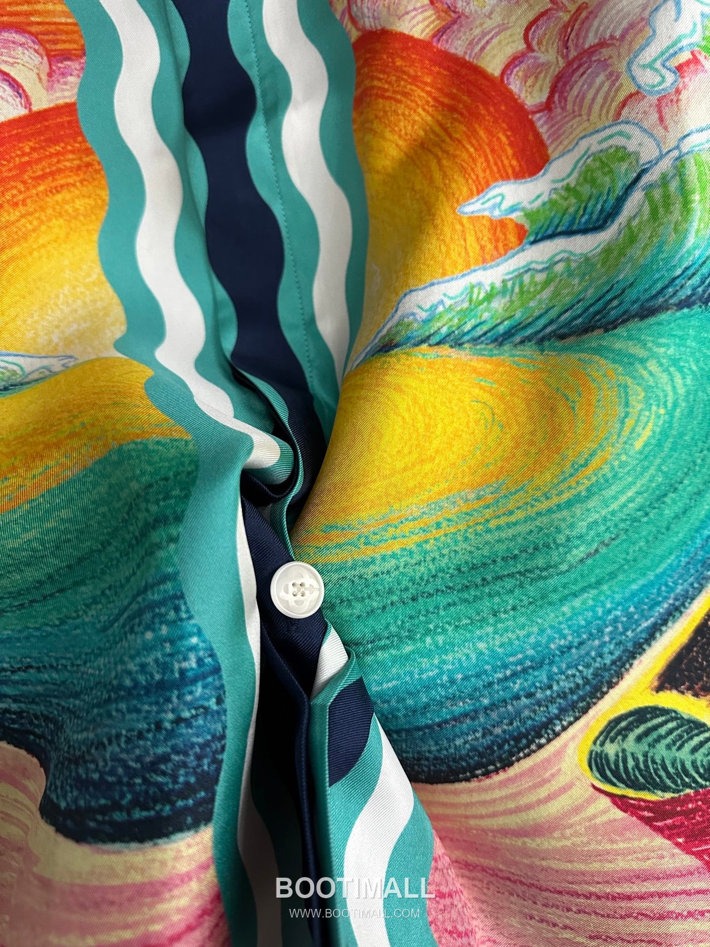 Casablanca Goose Print Shirt Silk Multicolor 카사블랑카 거위 프린트 셔츠 실크 멀티컬러 10