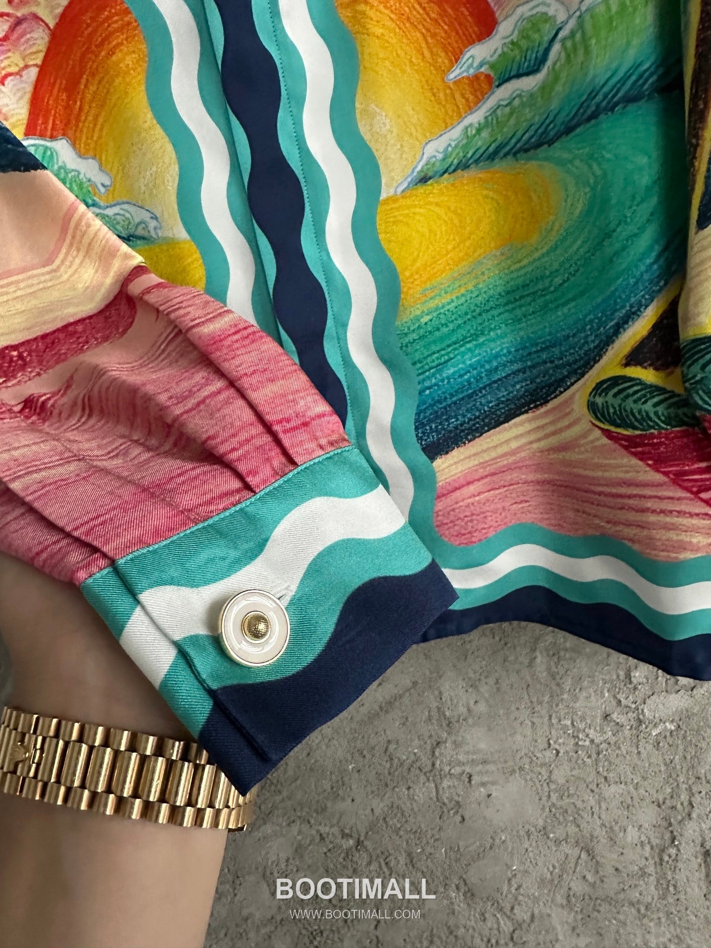 Casablanca Goose Print Shirt Silk Multicolor 카사블랑카 거위 프린트 셔츠 실크 멀티컬러 11