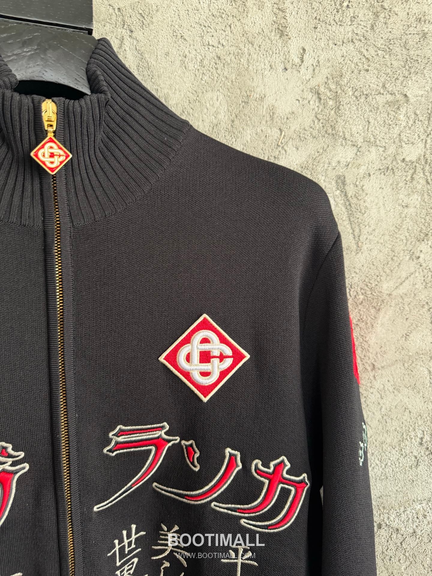 Casablanca Tokyo Embroidered Cardigan Cotton Black 카사블랑카 도쿄 자수 가디건 코튼 블랙 6