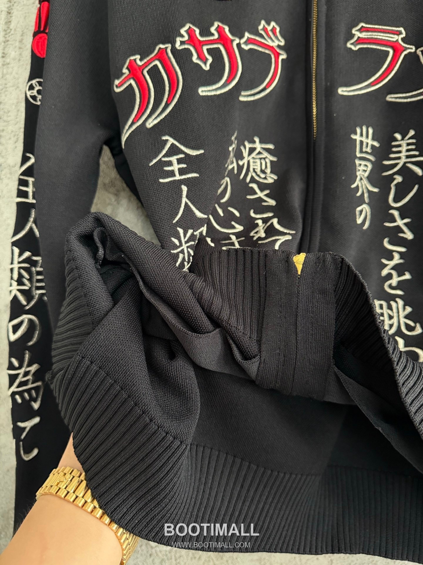 Casablanca Tokyo Embroidered Cardigan Cotton Black 카사블랑카 도쿄 자수 가디건 코튼 블랙 7