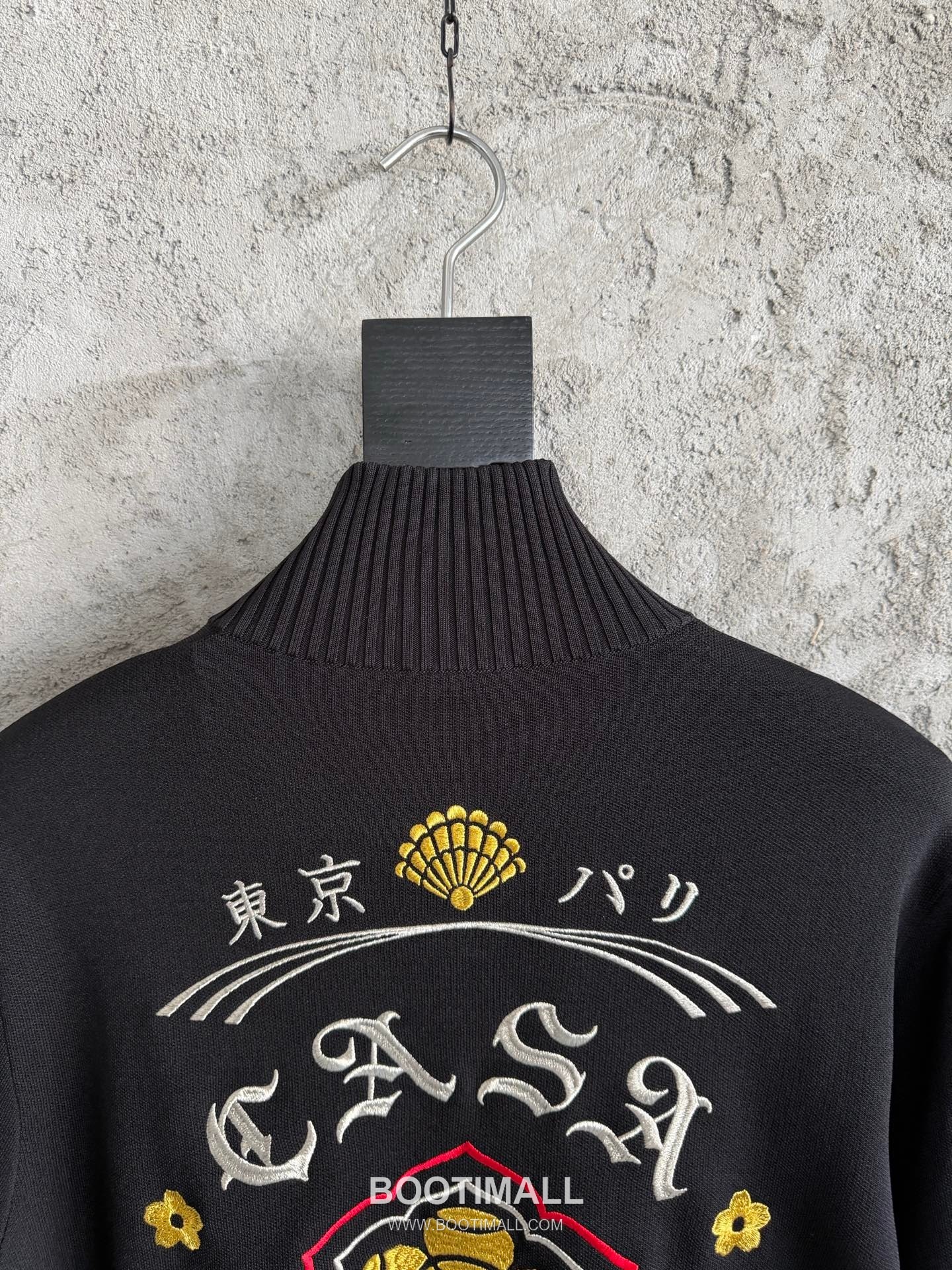 Casablanca Tokyo Embroidered Cardigan Cotton Black 카사블랑카 도쿄 자수 가디건 코튼 블랙 8