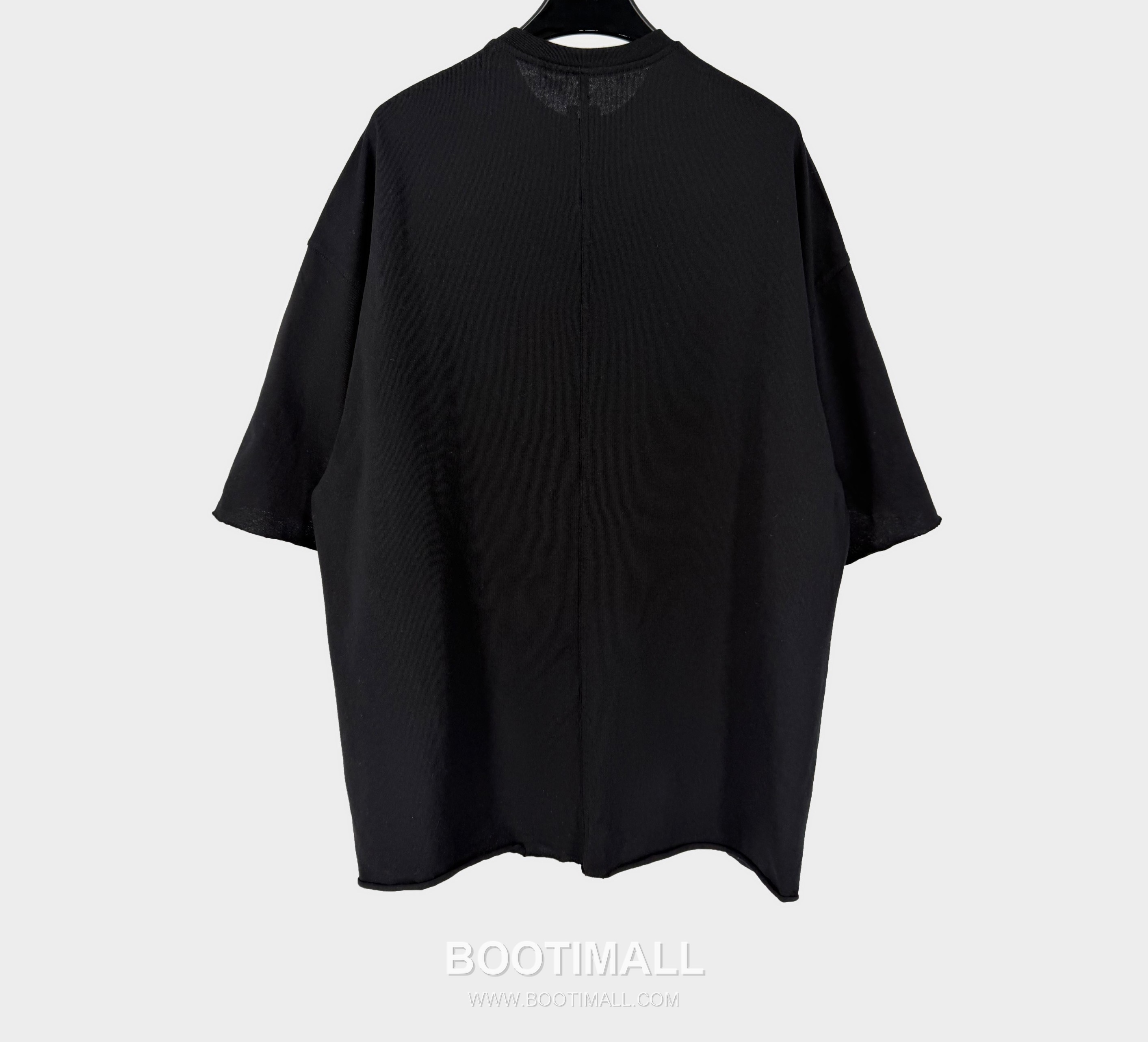 Rick Owens Rolled Hem T-Shirt Cotton Black 릭오웬스 롤드 헴 티셔츠 코튼 블랙 2