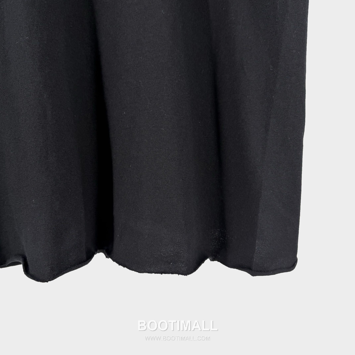 Rick Owens Rolled Hem T-Shirt Cotton Black 릭오웬스 롤드 헴 티셔츠 코튼 블랙 5