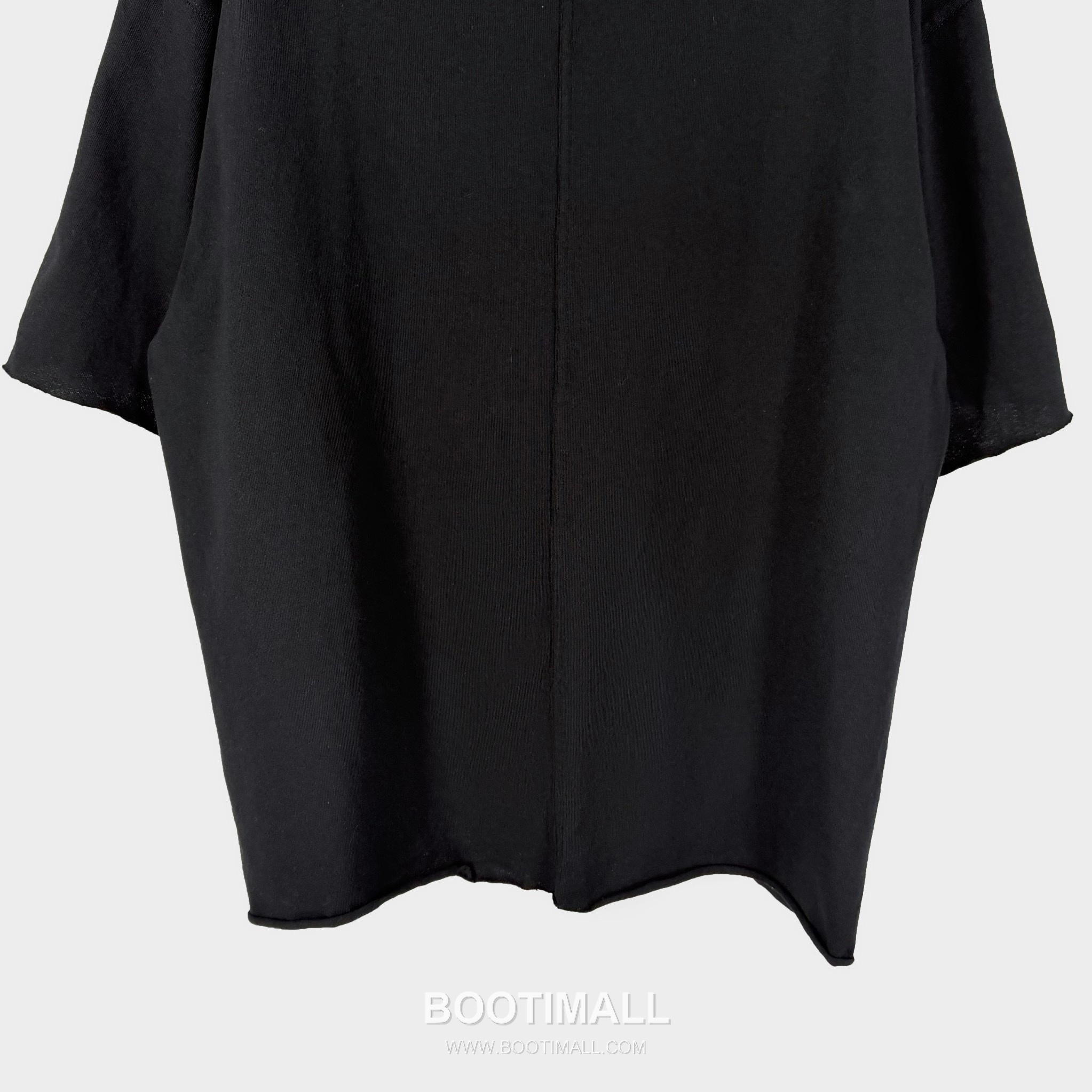 Rick Owens Rolled Hem T-Shirt Cotton Black 릭오웬스 롤드 헴 티셔츠 코튼 블랙 8