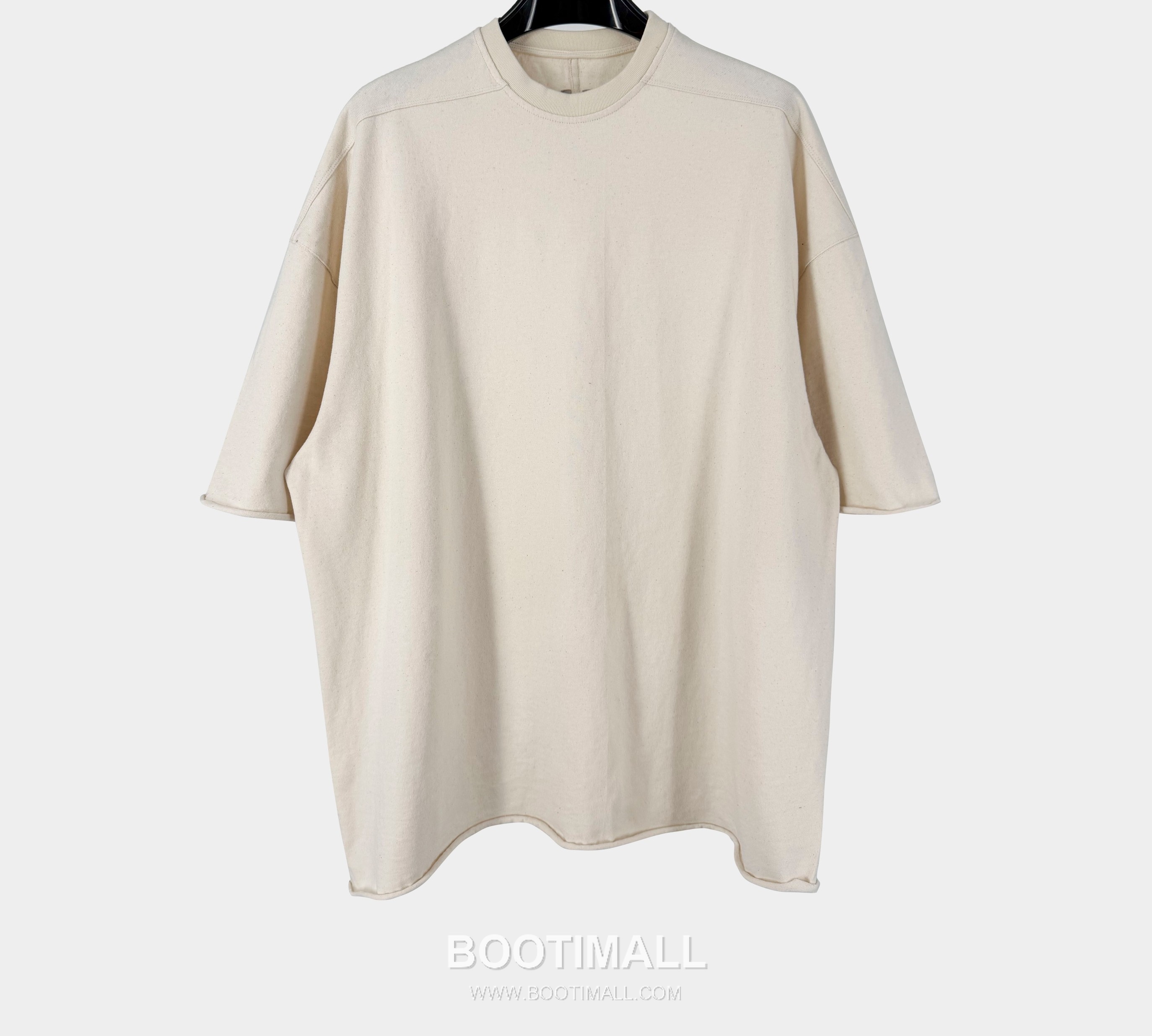 Rick Owens Rolled Hem T-Shirt Cotton Black 릭오웬스 롤드 헴 티셔츠 코튼 블랙 2