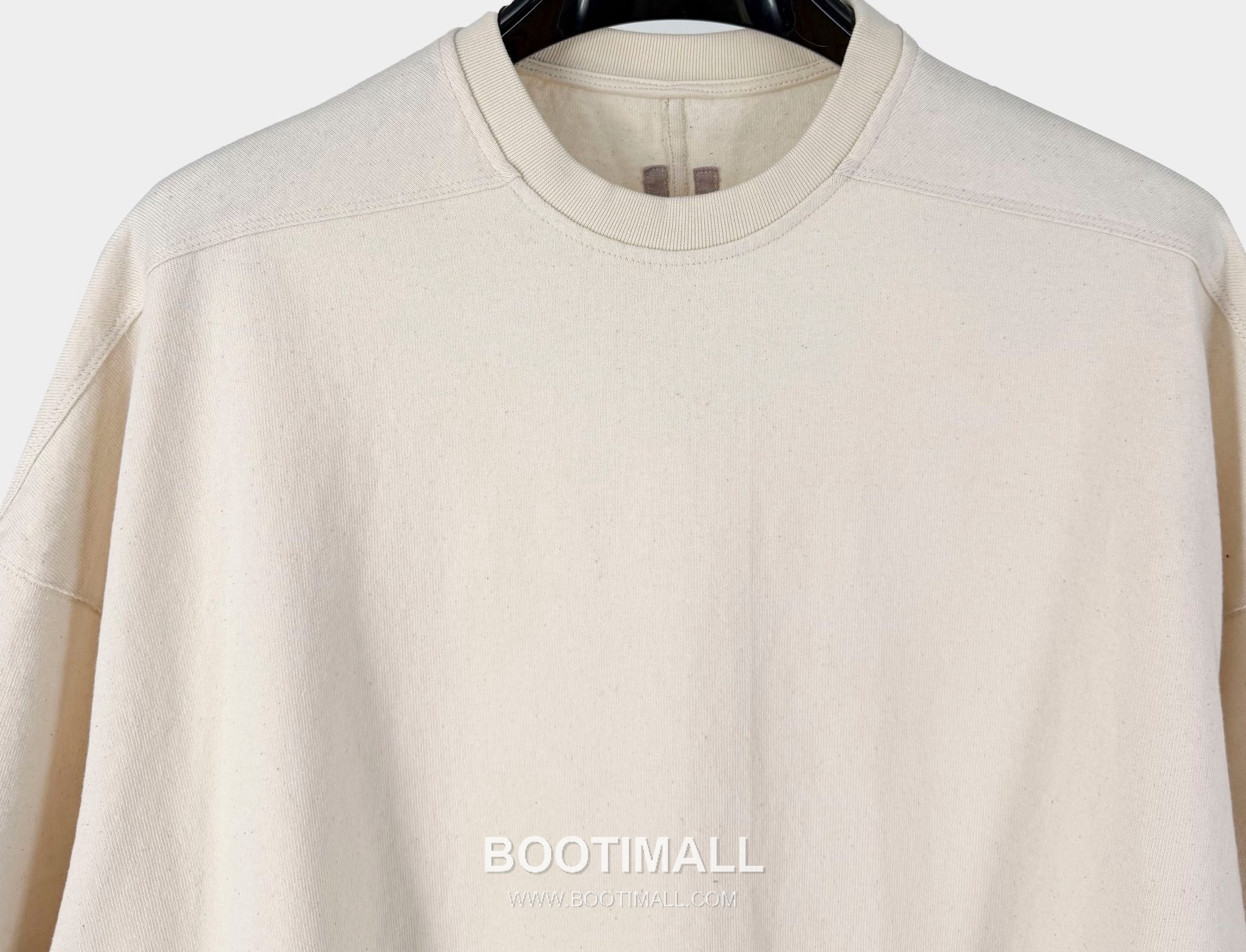 Rick Owens Rolled Hem T-Shirt Cotton Black 릭오웬스 롤드 헴 티셔츠 코튼 블랙 3