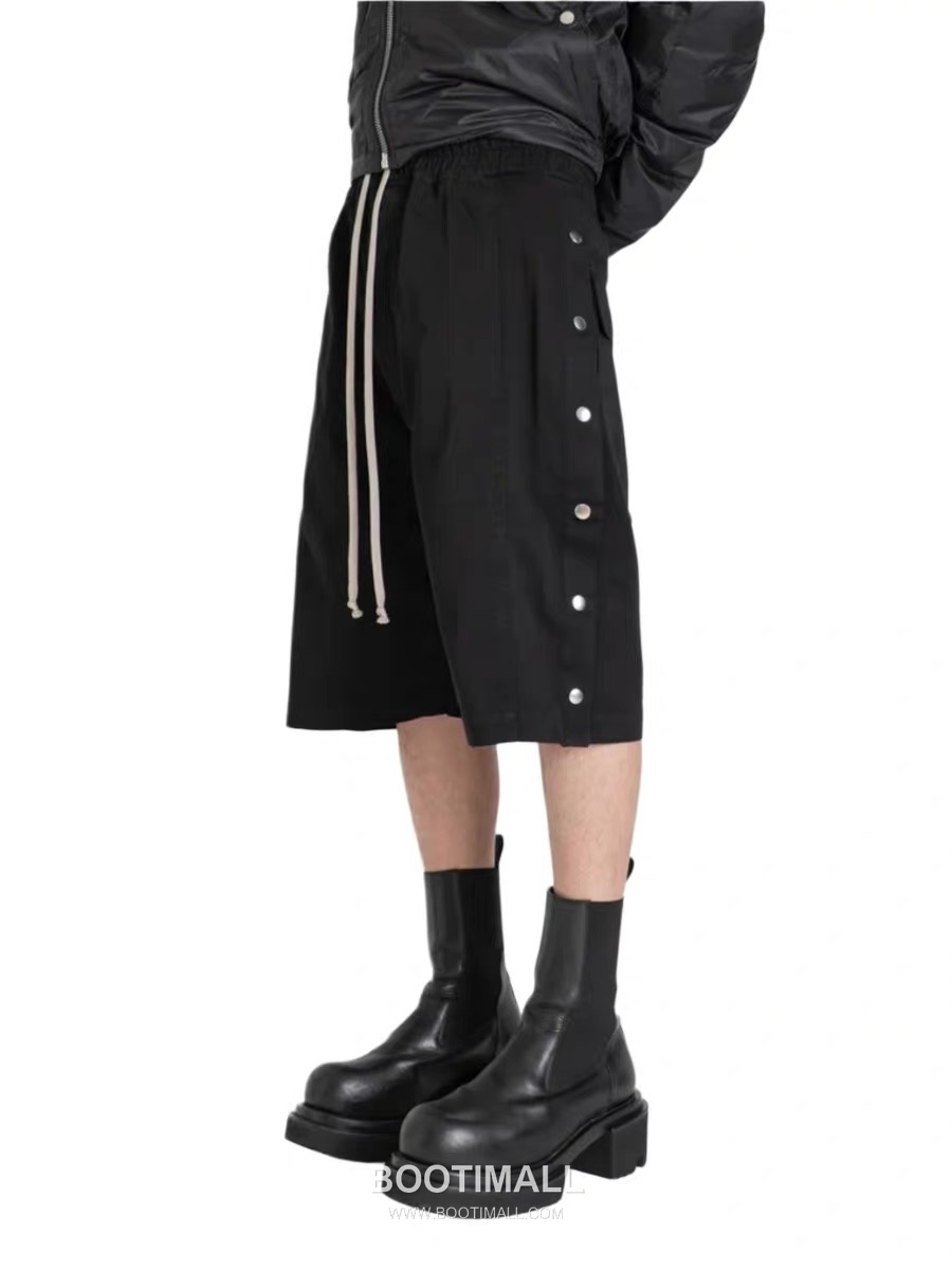 Rick Owens Slit Bermuda Shorts Black 릭오웬스 슬릿 버뮤다 쇼츠 블랙 9