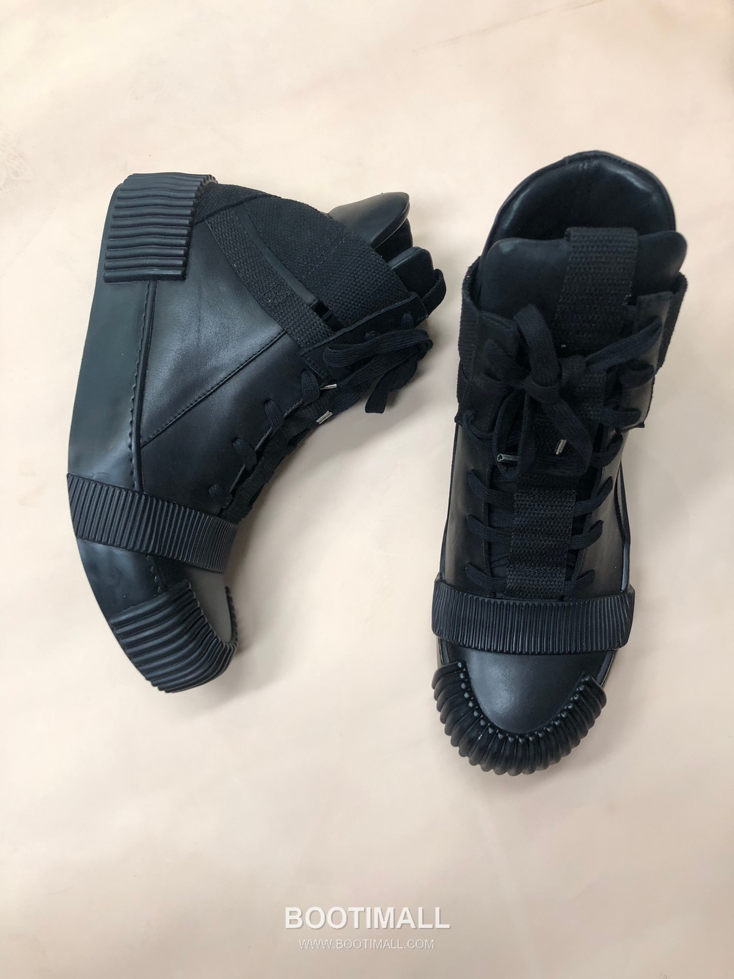 Boris Bidjan Saberi Dark 11 Sneakers Cowhide Calfskin Black 보리스 비잔 사베리 다크 11 스니커즈 소가죽 송아지가죽 블랙 3