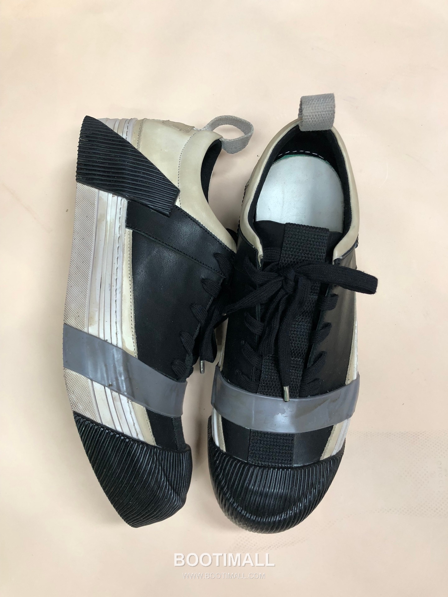 Boris Bidjan Saberi Dark 11 Sneakers Cowhide Calfskin Black 보리스 비잔 사베리 다크 11 스니커즈 소가죽 송아지가죽 블랙 3