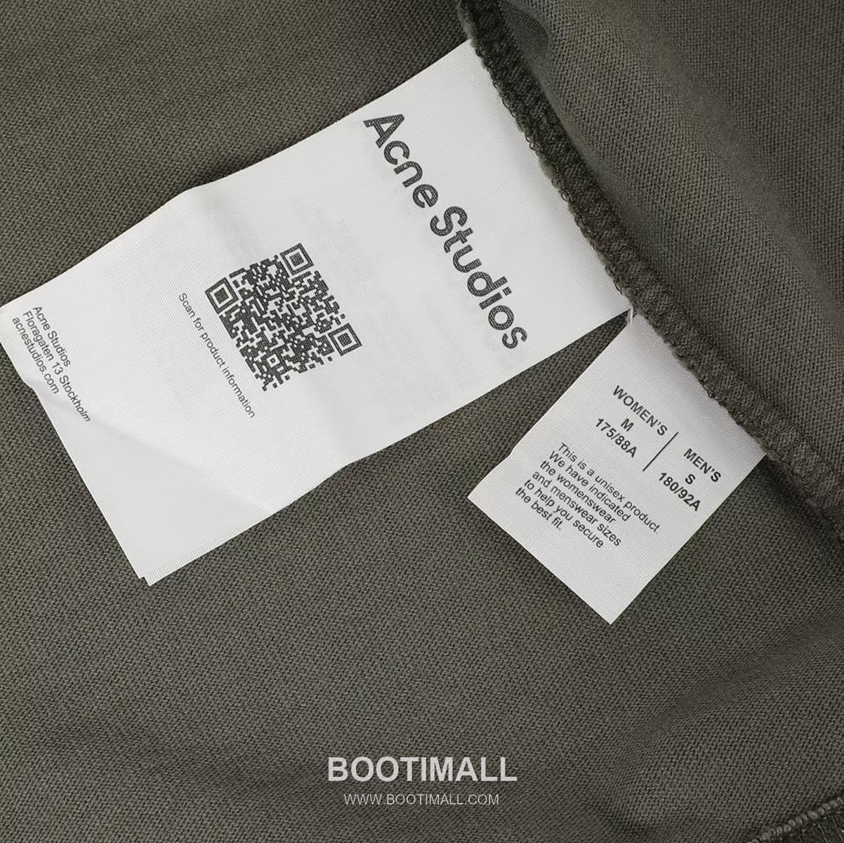 Acne Studios Washed Layered Tee Cotton Green Long Sleeve T-shirt 아크네스튜디오 워시드 레이어드 티 코튼 그린 긴팔 티셔츠 4