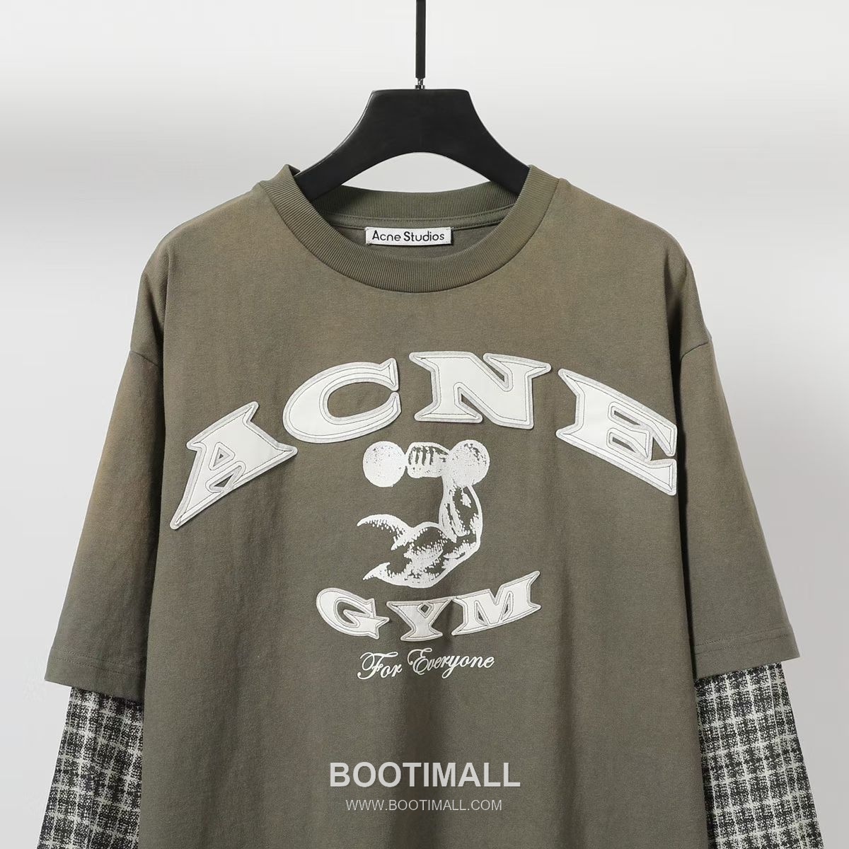 Acne Studios Washed Layered Tee Cotton Green Long Sleeve T-shirt 아크네스튜디오 워시드 레이어드 티 코튼 그린 긴팔 티셔츠 5