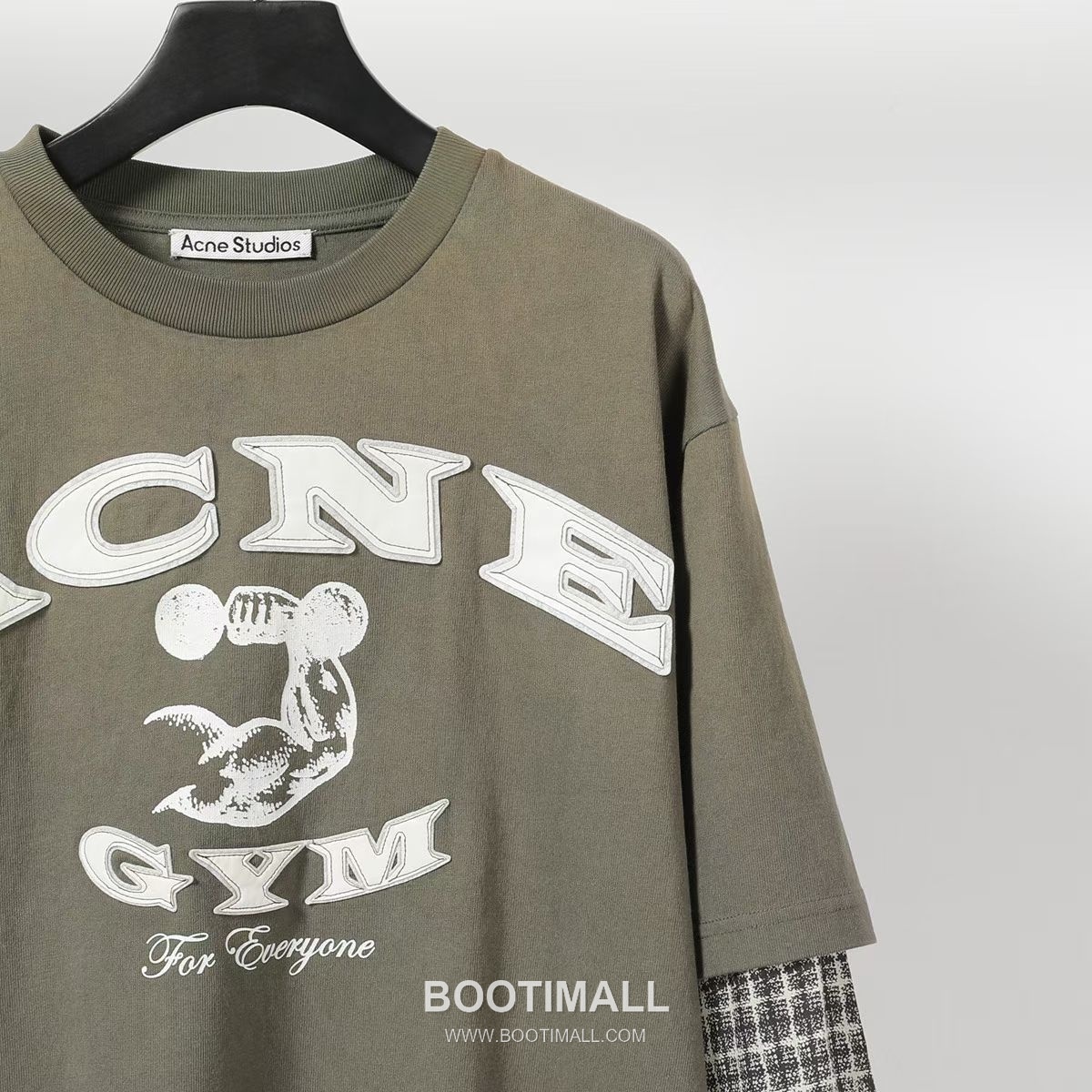 Acne Studios Washed Layered Tee Cotton Green Long Sleeve T-shirt 아크네스튜디오 워시드 레이어드 티 코튼 그린 긴팔 티셔츠 6