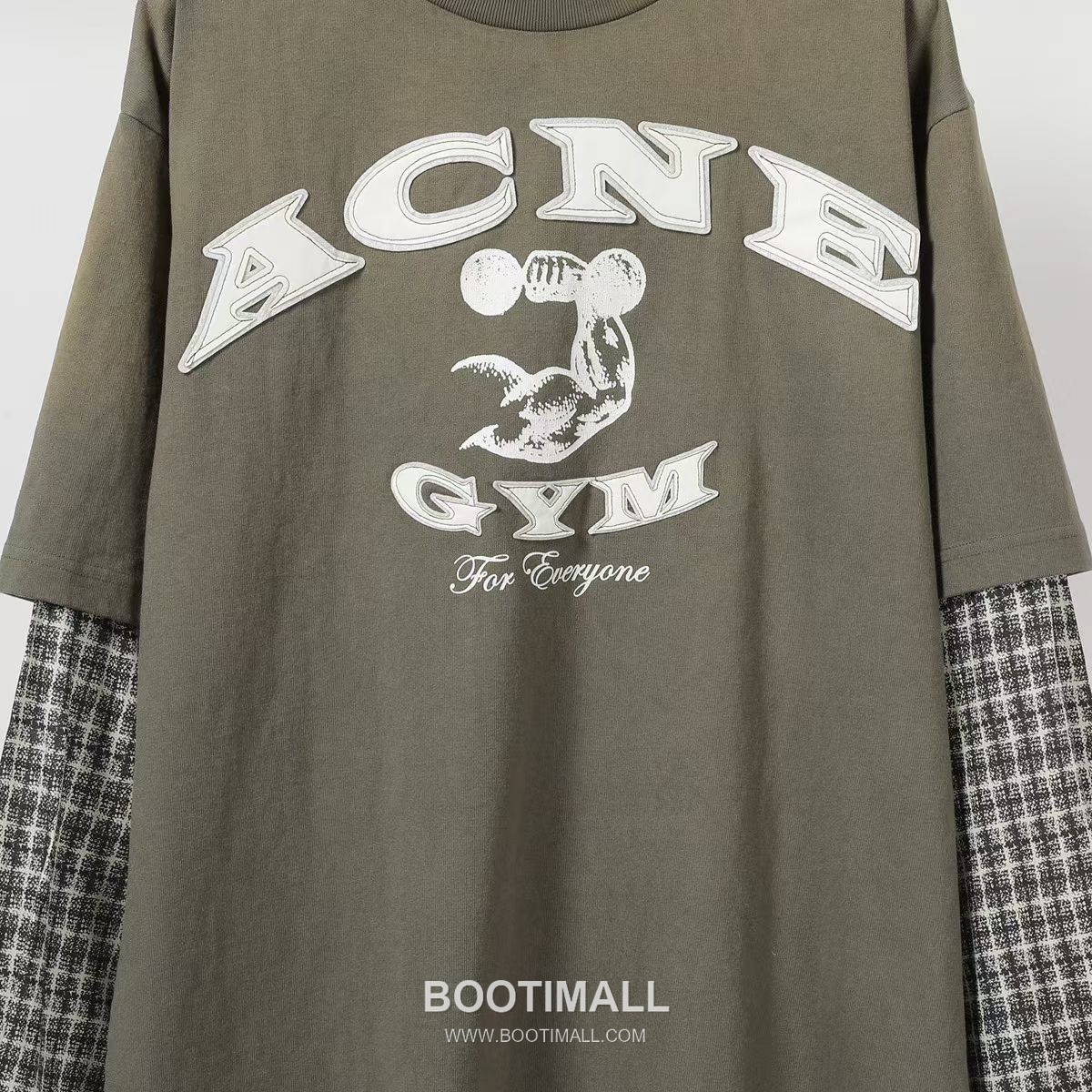 Acne Studios Washed Layered Tee Cotton Green Long Sleeve T-shirt 아크네스튜디오 워시드 레이어드 티 코튼 그린 긴팔 티셔츠 8